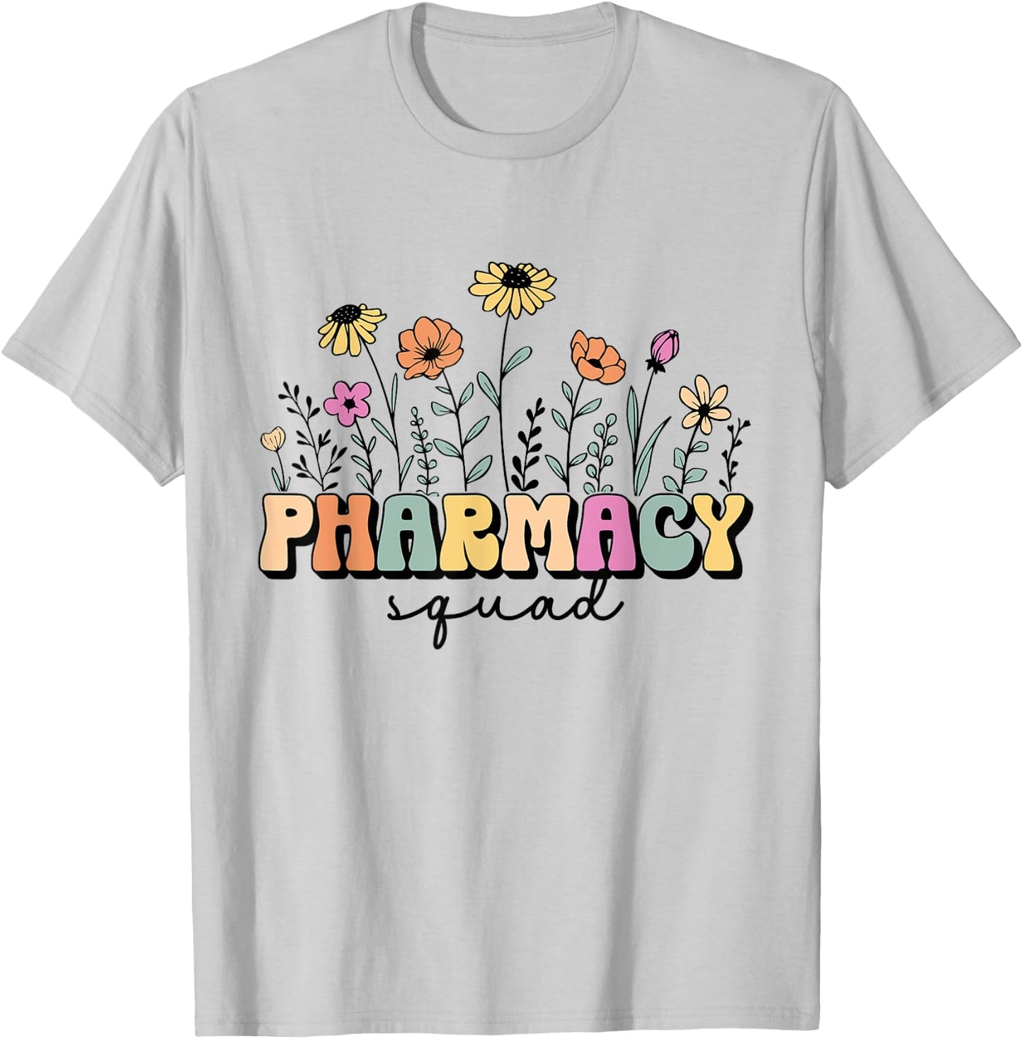 Pharmacy Squad Pharmacy Technician Design For Pharmacist T-Shirt - T-Shirt | Ash