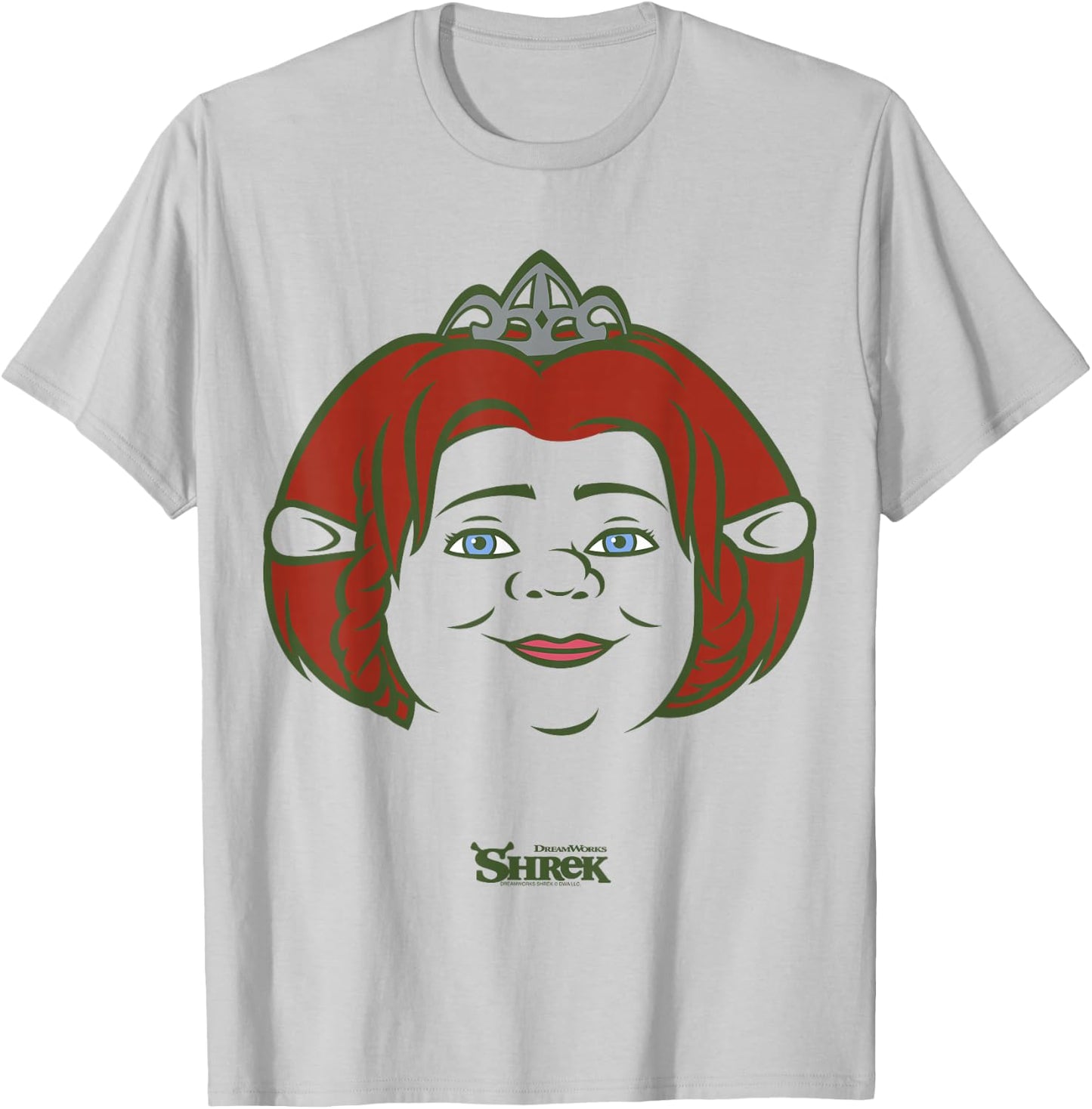 Shrek Fiona Big Face T-Shirt - T-Shirt | Ash