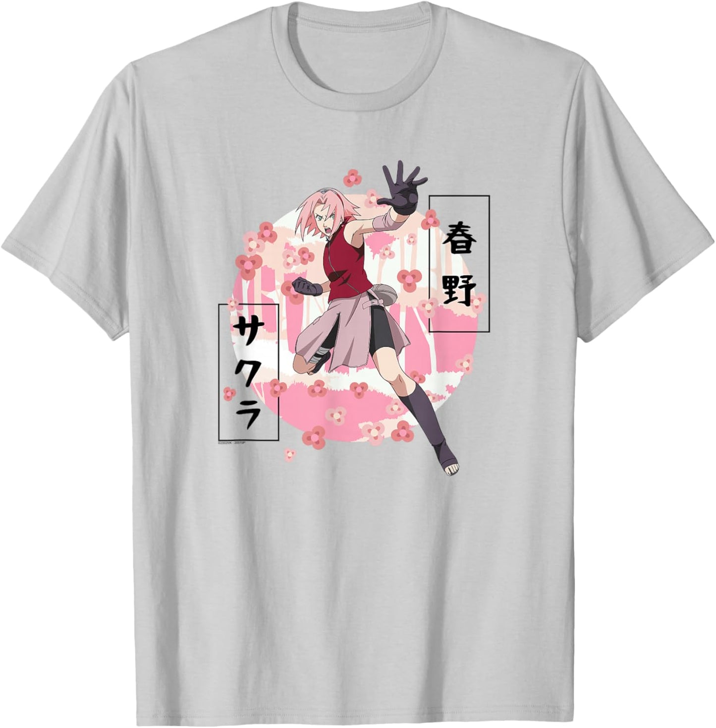 Naruto Shippuden Sakura Blossoms Anime T-Shirt - T-Shirt | Ash