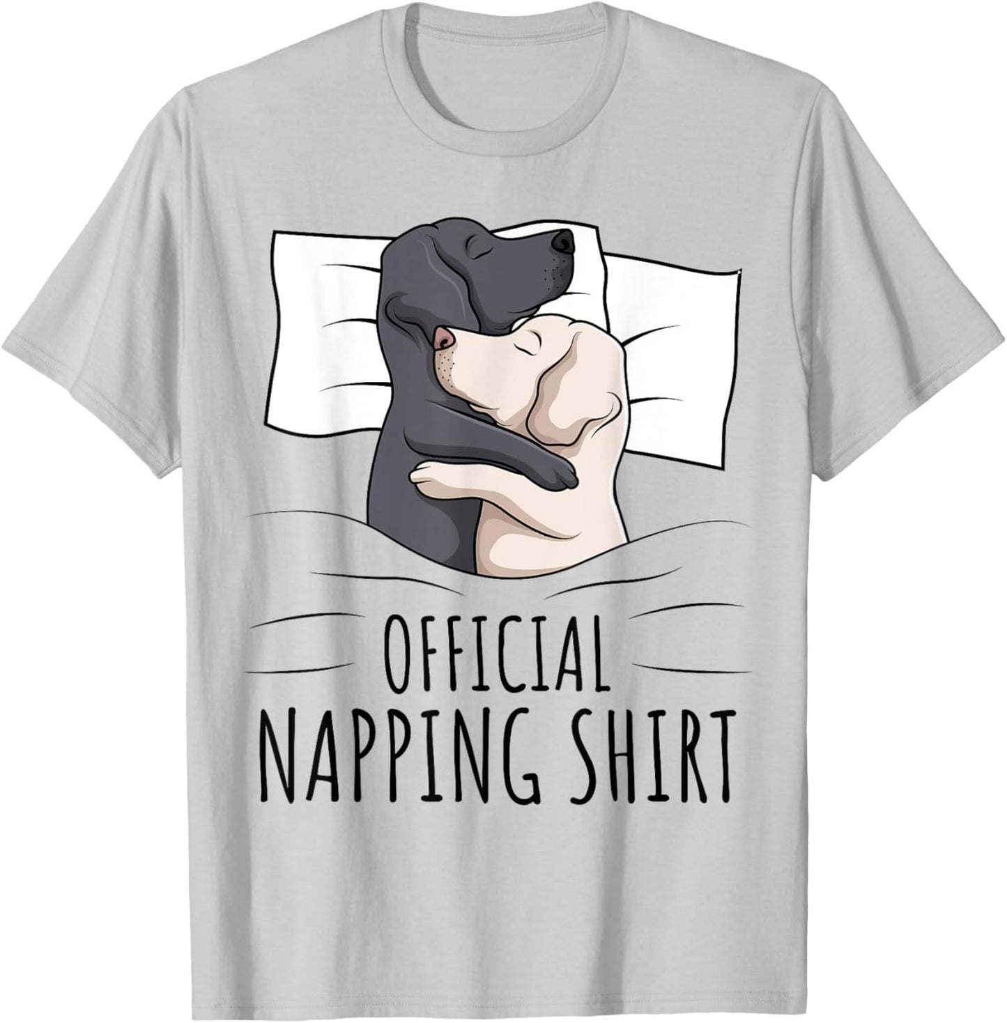 Sleeping Labrador Retriever Lab Dog Official Napping Men Women Girls Kids T-Shirt - T-Shirt | Ash