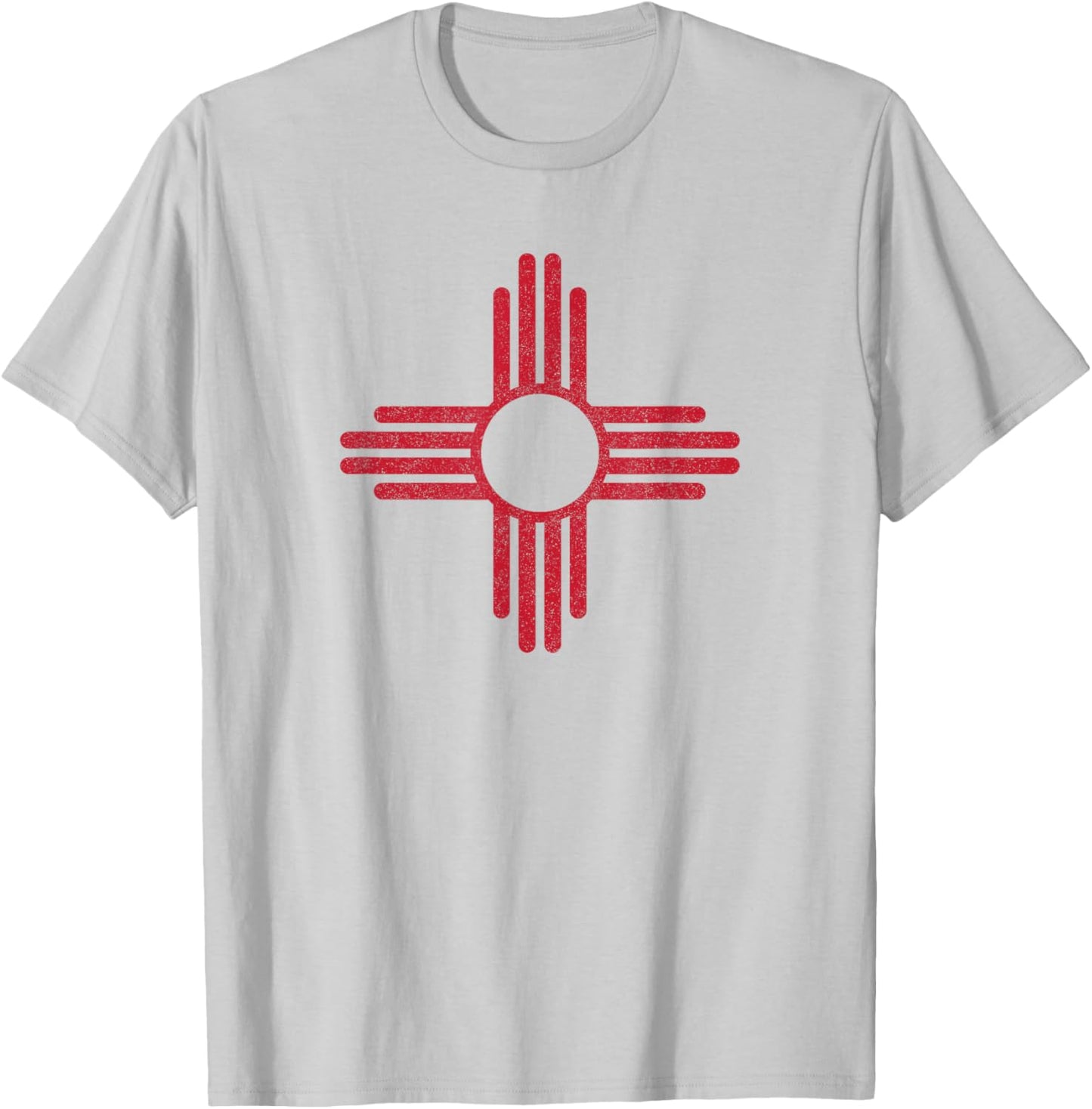 Vintage New Mexico Flag Zia Sun Souvenir Kids T-Shirt - T-Shirt | Ash