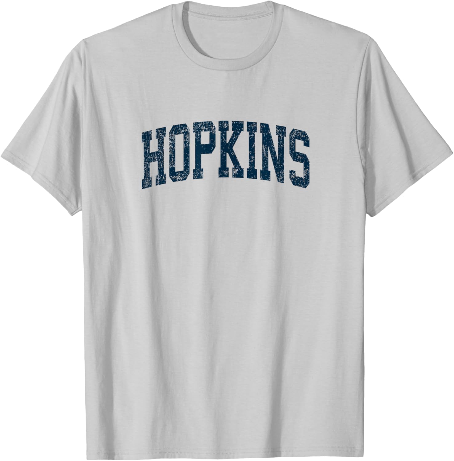 Hopkins Minnesota MN Vintage Athletic Sports Navy Design T-Shirt - T-Shirt | Ash