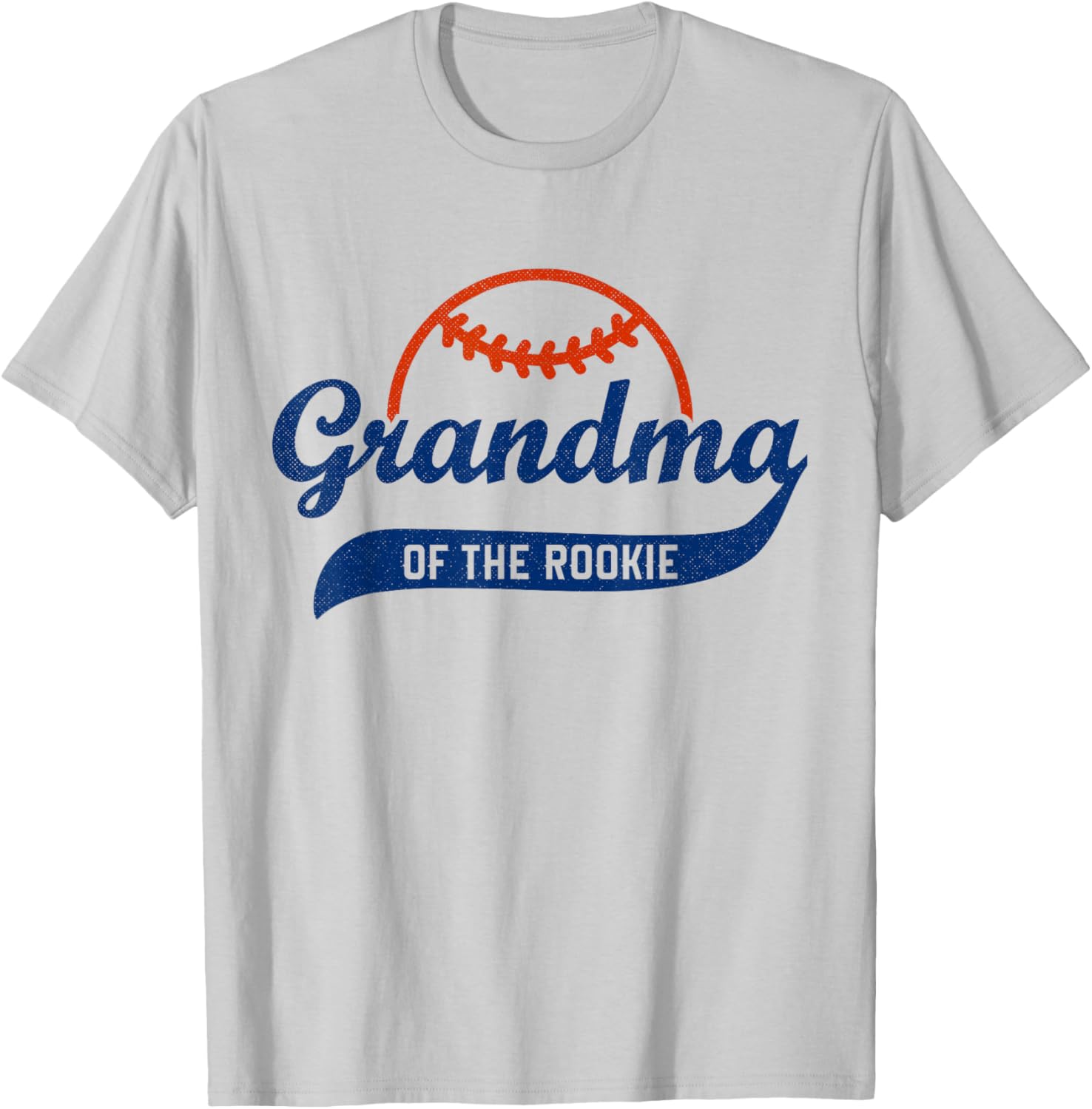 Funny Retro Baseball Grandma of the Rookie T-Shirt - T-Shirt | Ash