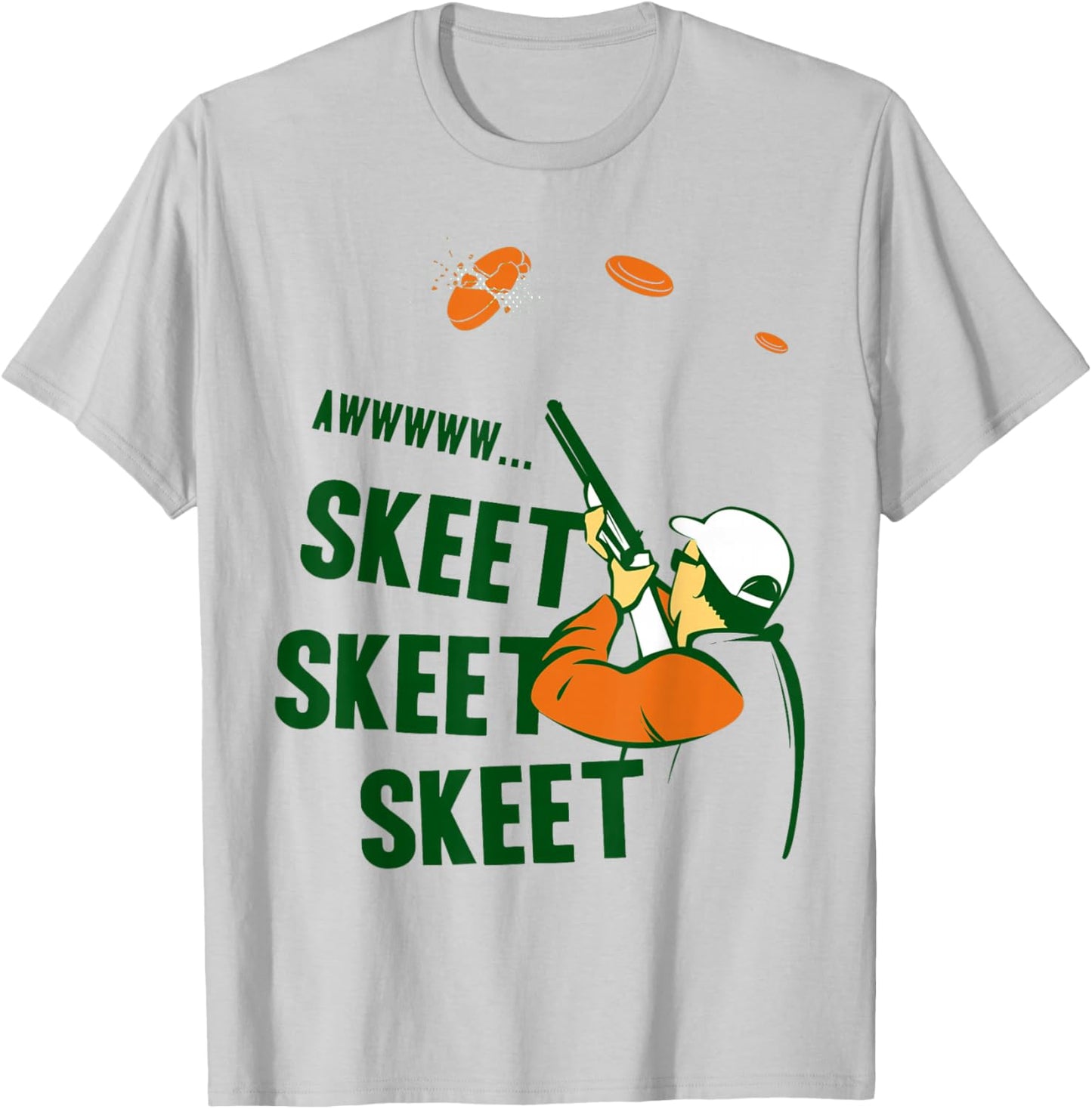 Awww Skeet Skeet Skeet Funny Sheet T-Shirt - T-Shirt | Ash