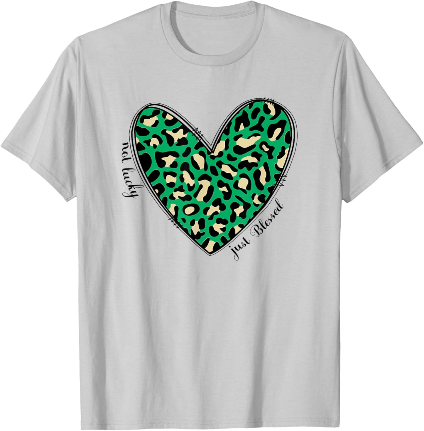 Christian Women Not Lucky Just Blessed Plaid St Patricks Day T-Shirt - T-Shirt | Ash