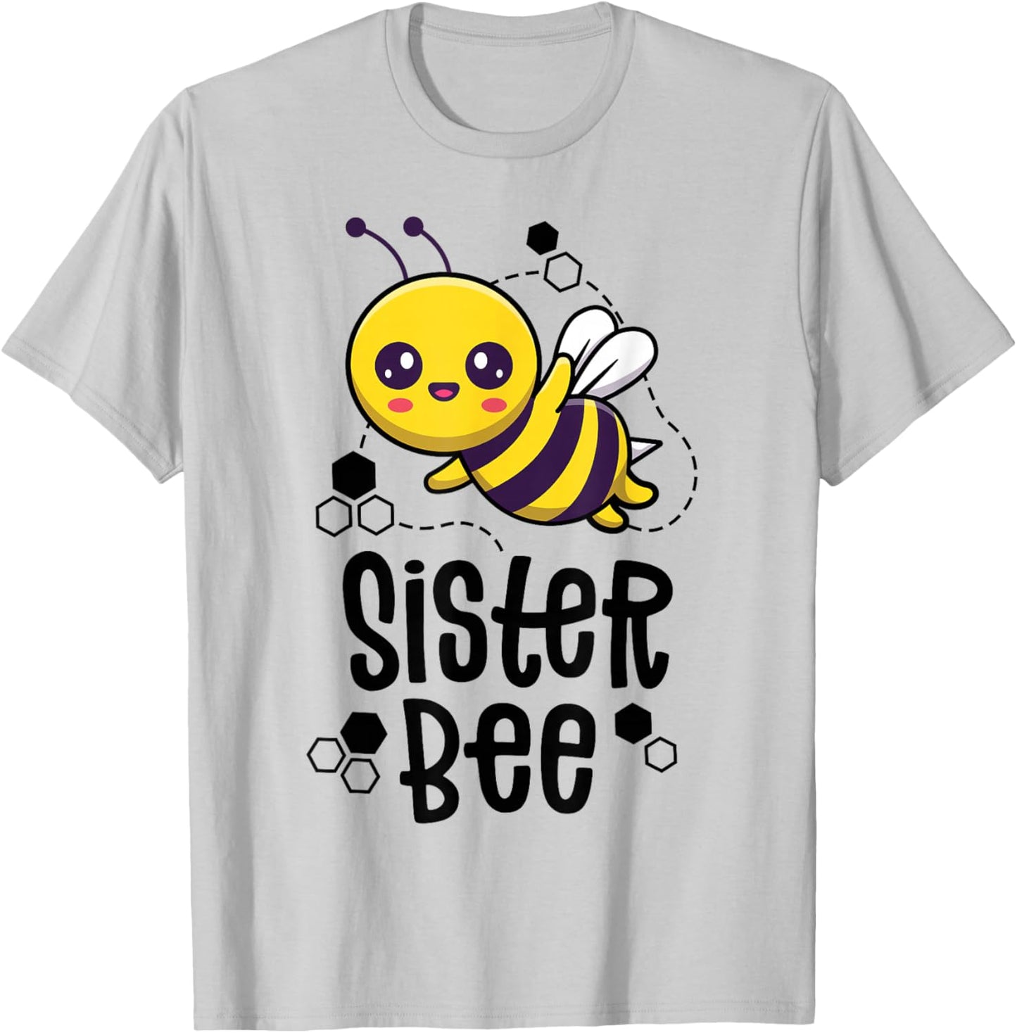 Family Bee Shirts Sister Sis First Bee Day Outfit Birthday T-Shirt - T-Shirt | Ash