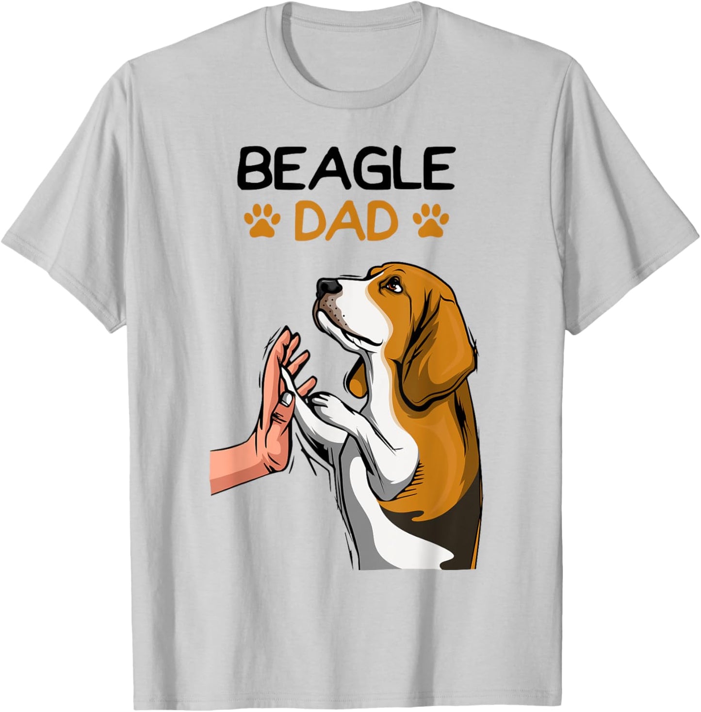 Beagle Dad Dog Father T-Shirt - T-Shirt | Ash