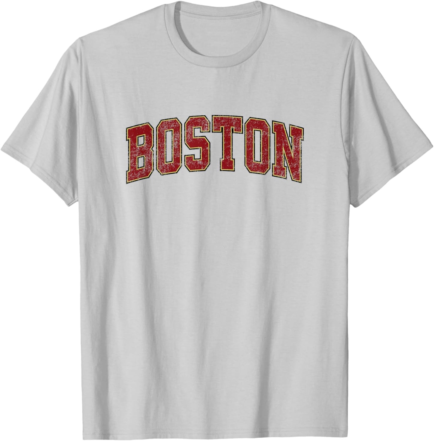 Boston Massachusetts MA Vintage Athletic Sports Design T-Shirt - T-Shirt | Ash