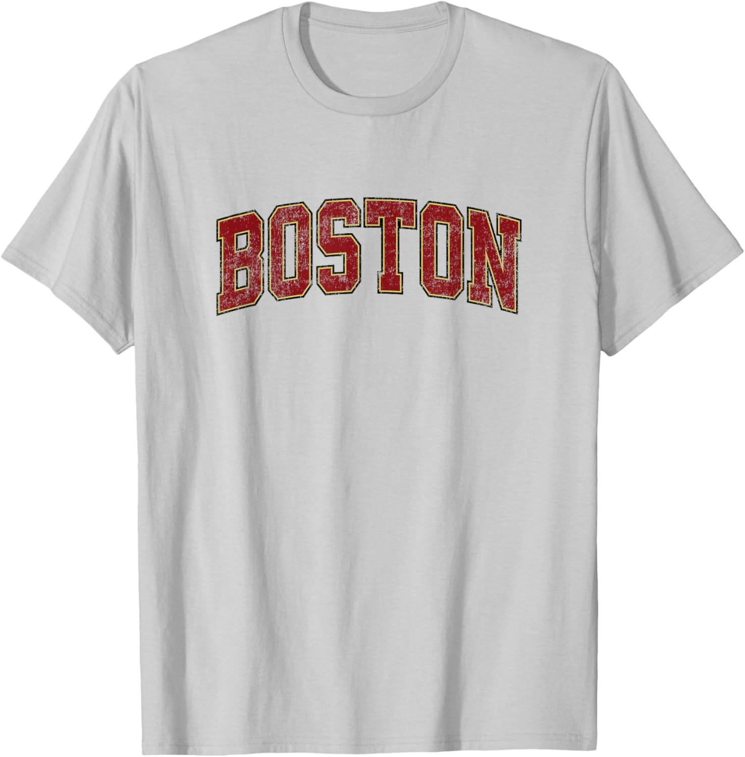 Boston Massachusetts MA Vintage Athletic Sports Design T-Shirt - T-Shirt | Ash