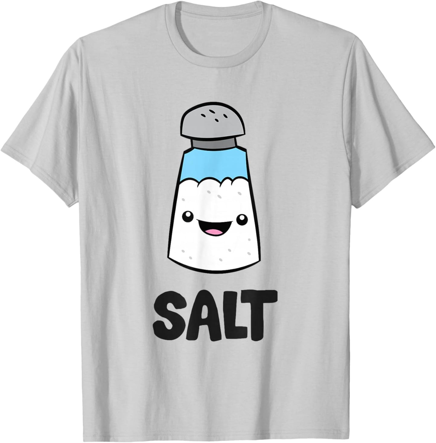 Salt Costume Matching Pepper and Salt Couple T-Shirt - T-Shirt | Ash