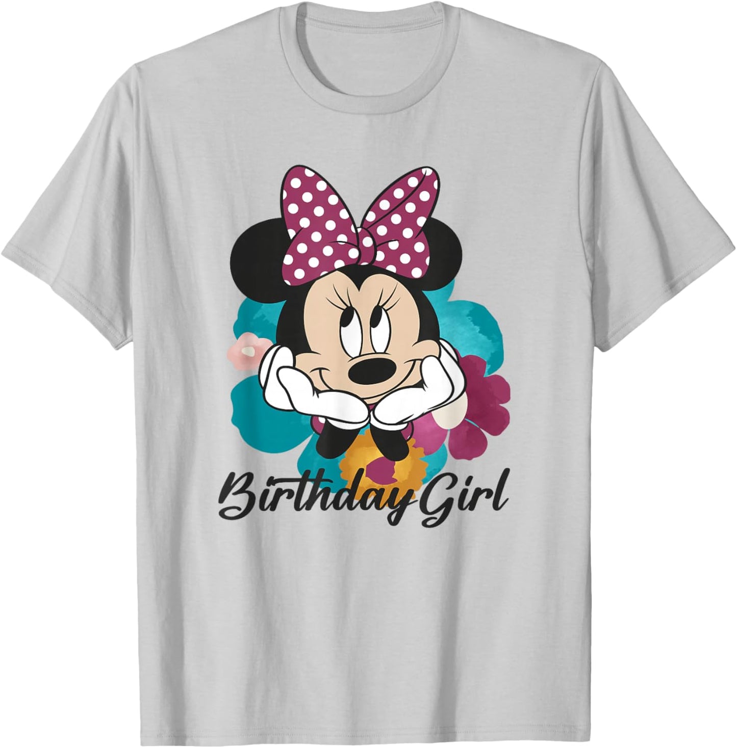 Disney Mickey and Friends Minnie Mouse Birthday Girl T-Shirt - T-Shirt | Ash