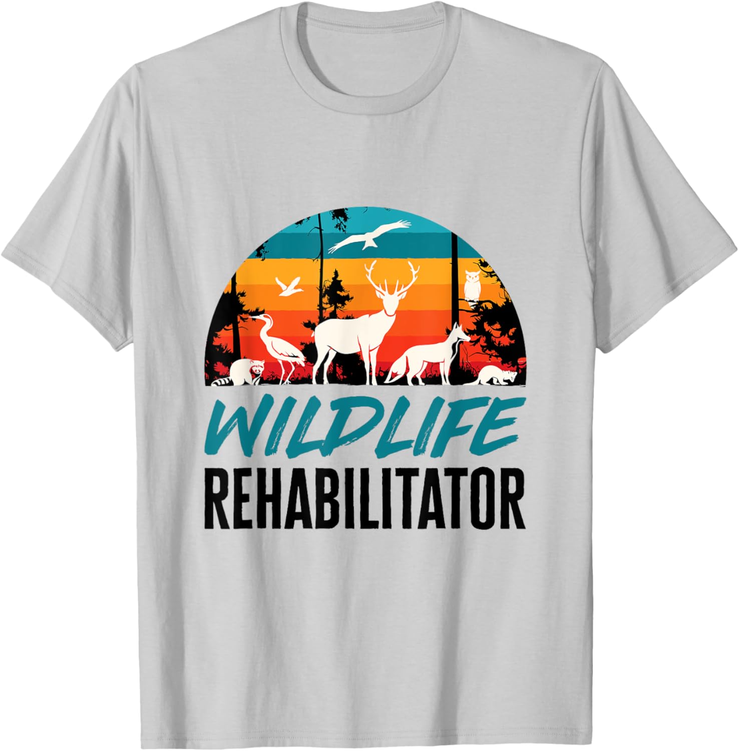 Wildlife Rehabilitator Animal Rehab Rehabilitation Rescue T-Shirt - T-Shirt | Ash