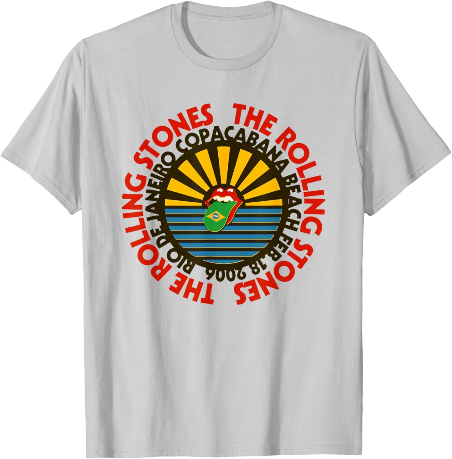 Official Rolling Stones Copacabana Beach T-Shirt - T-Shirt | Ash
