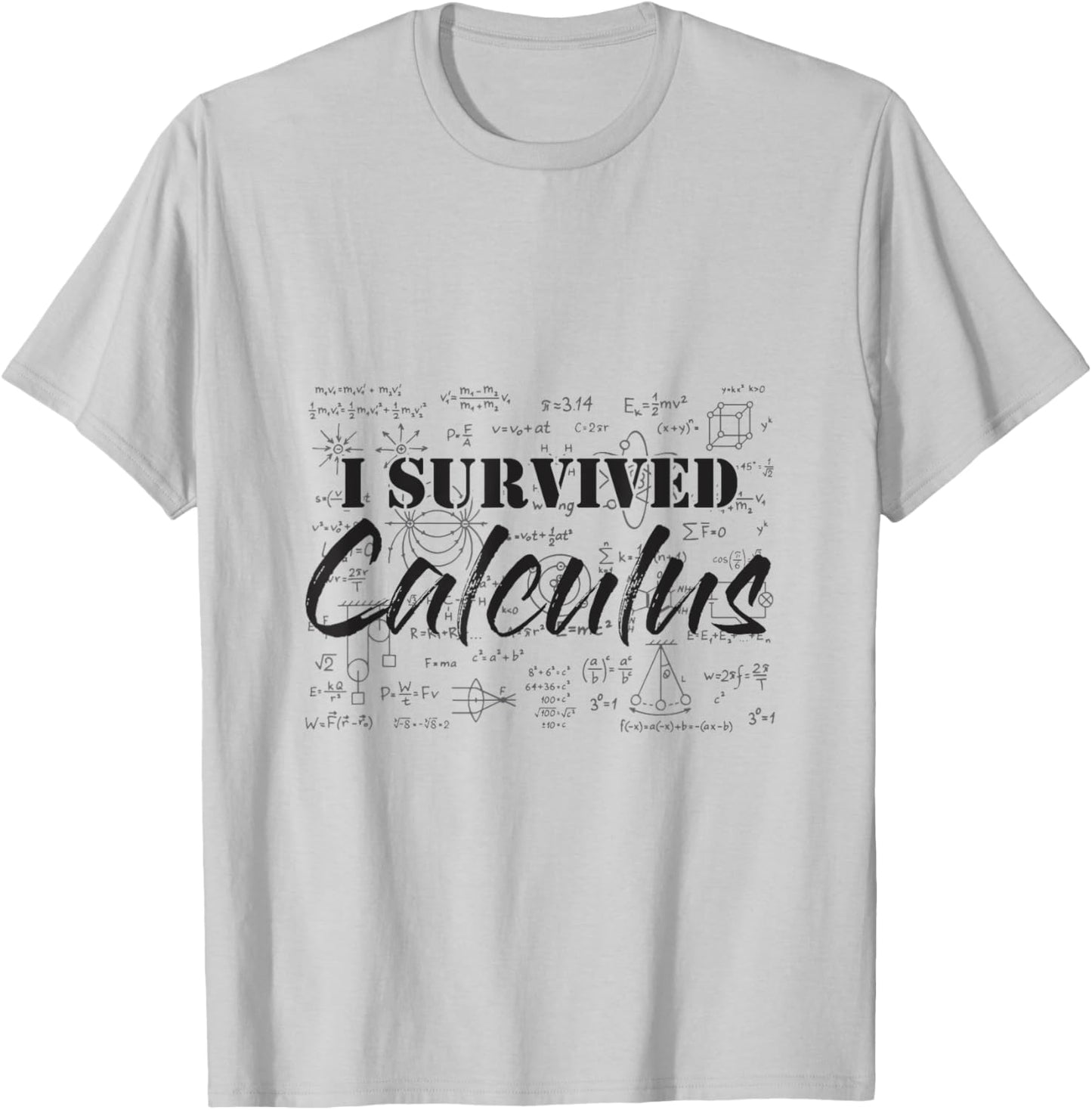 I Survived Calculus, Easy Calculus, Gifts for Math Lover T-Shirt - T-Shirt | Ash