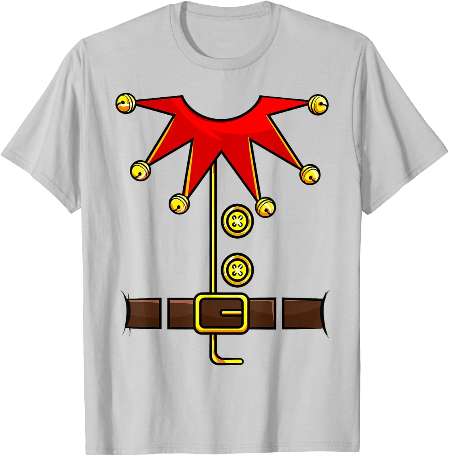 Elf Costume Novelty Christmas Men Women Kids Boys Girls T-Shirt - T-Shirt | Ash
