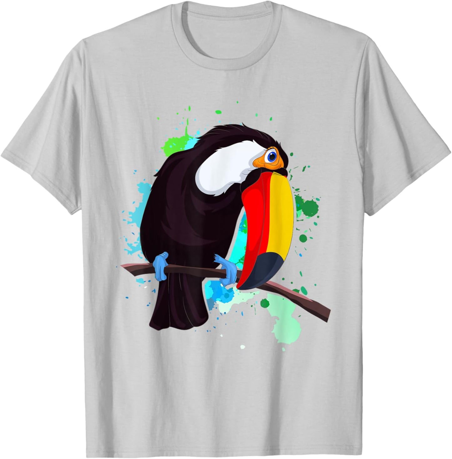 Toucan Lover Bird Lover Animal Lover Colorful Toucan T-Shirt - T-Shirt | Ash