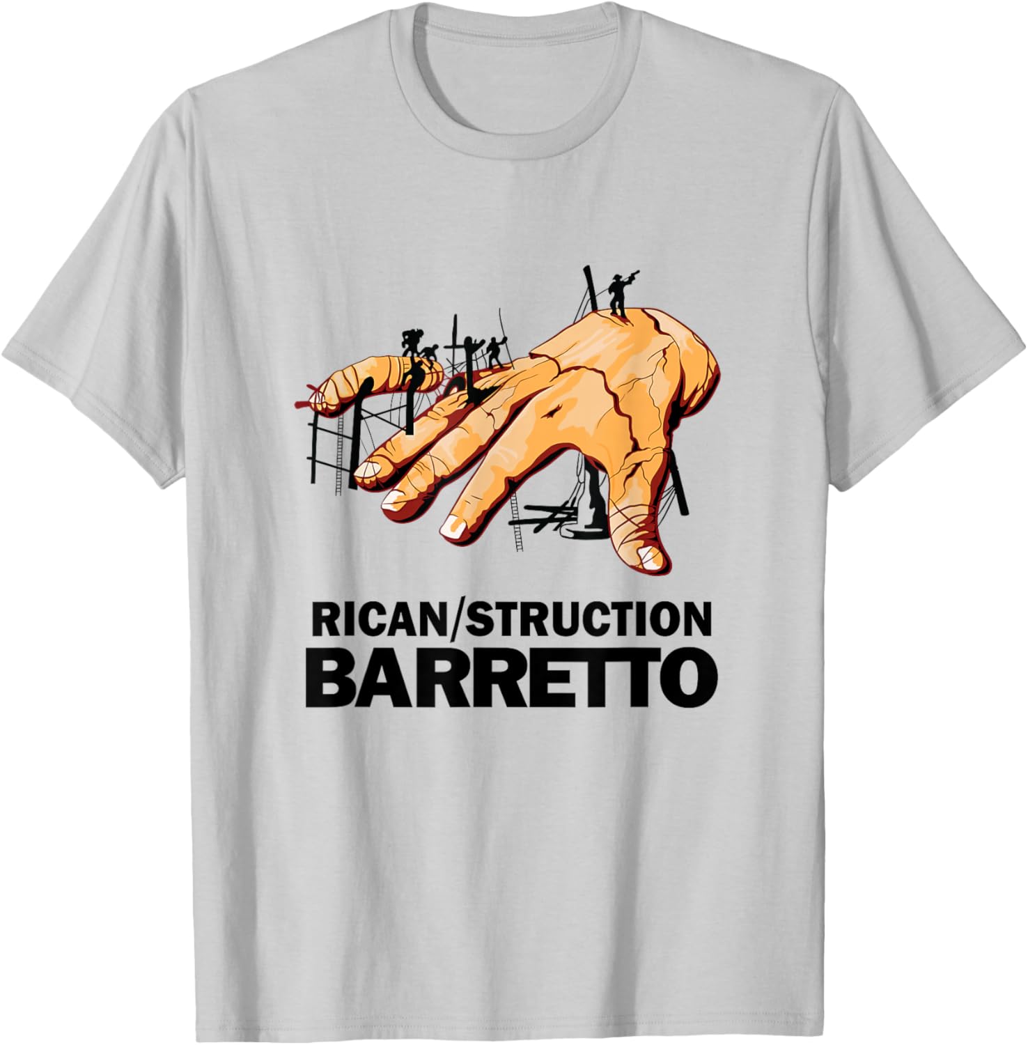 Ray Salsa Dura Barretto Rican Struction Vintange de Fania T-Shirt - T-Shirt | Ash