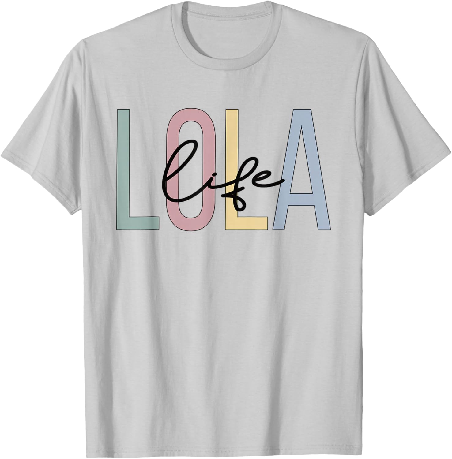 Lola Life Lola Grandma Boho Lola Grandmother T-Shirt - T-Shirt | Ash