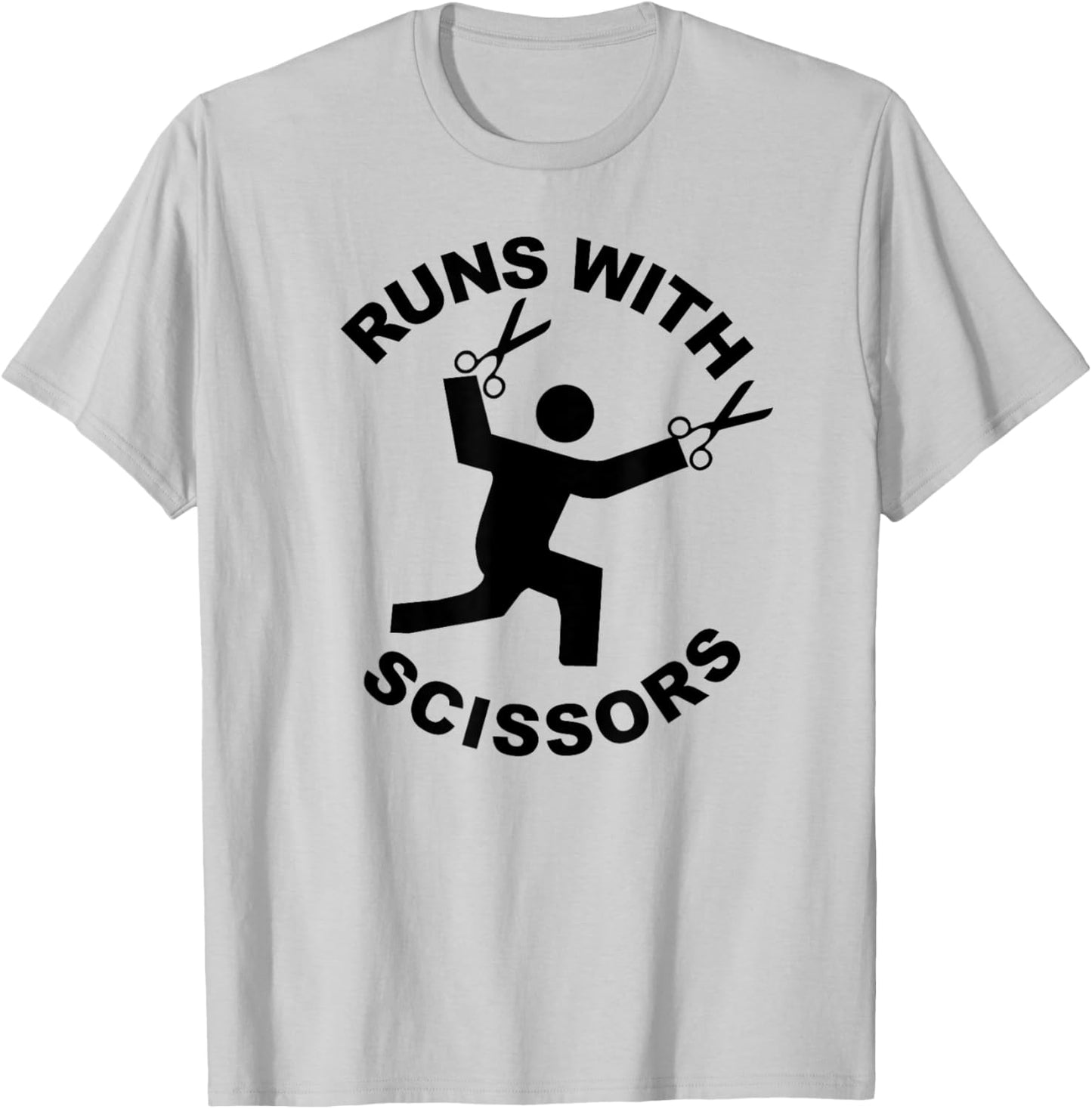 Runs with Scissors T-Shirt - T-Shirt | Ash