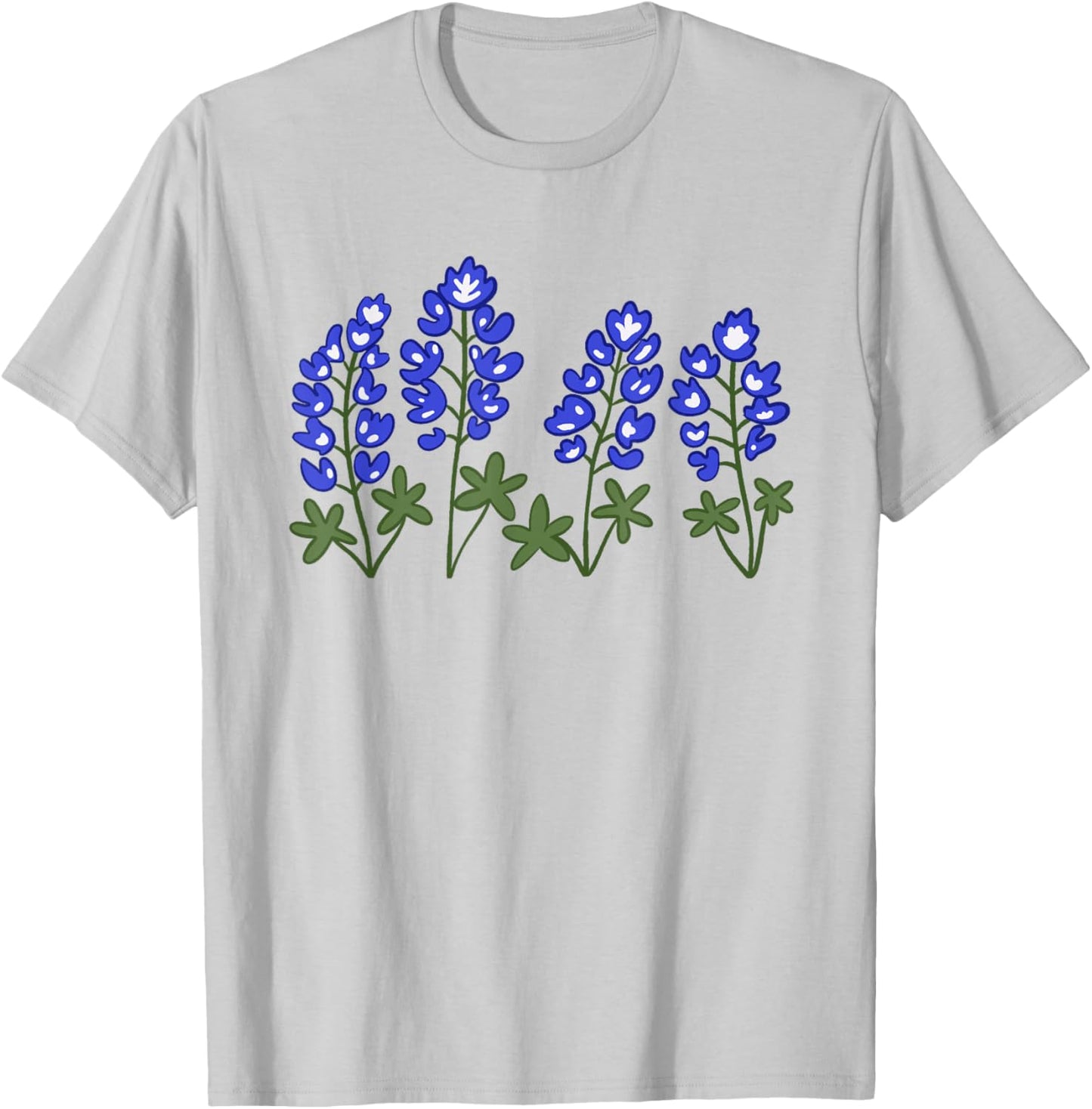 Texas Bluebonnets T-Shirt - T-Shirt | Ash