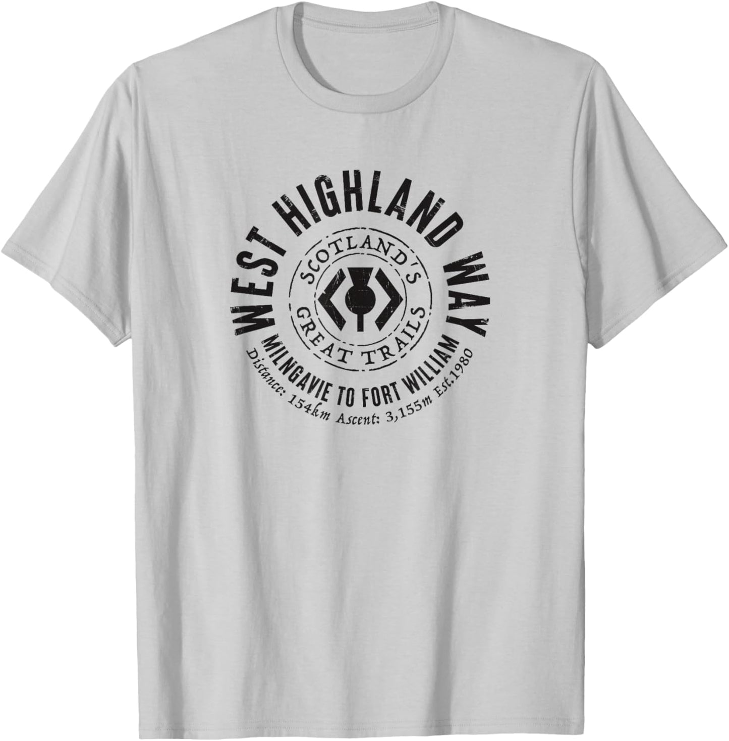 West Highland Way Scotland Great Hikes T-Shirt - T-Shirt | Ash