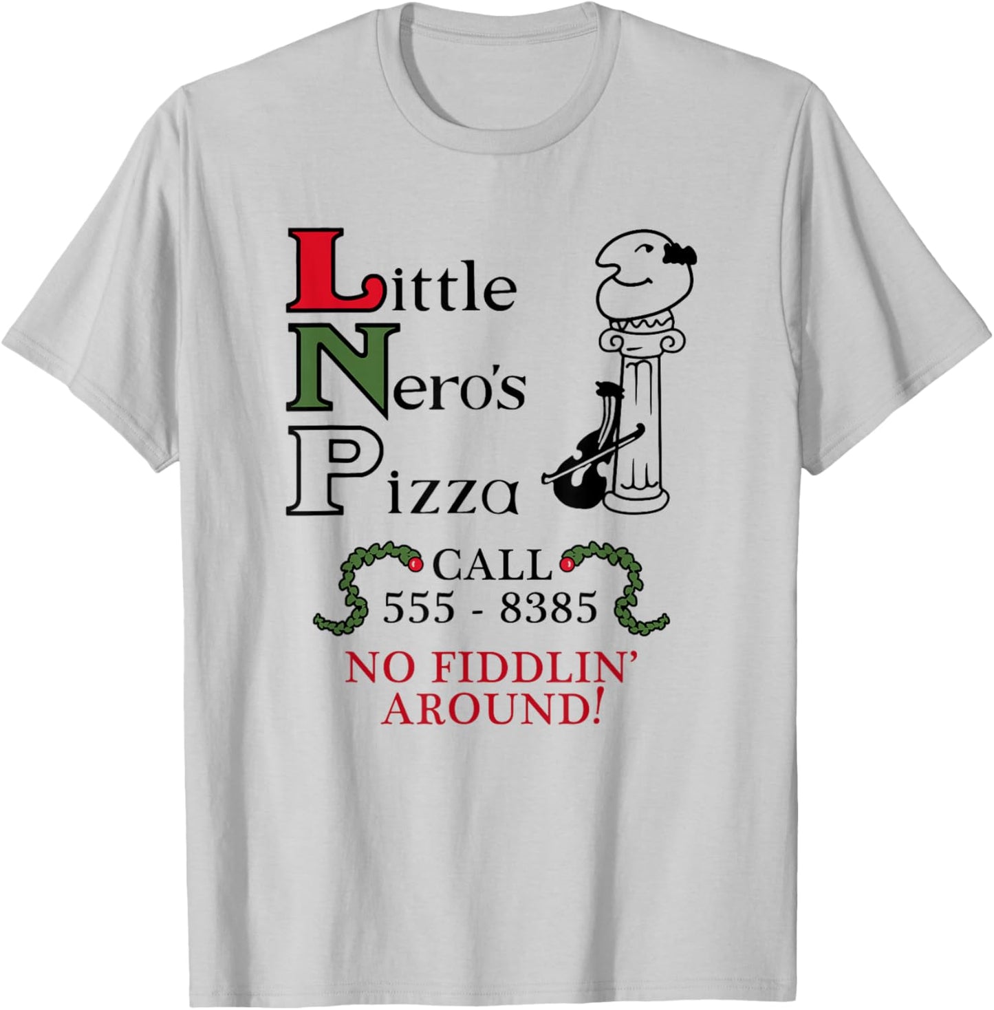 Little Nero's Pizza T-Shirt - T-Shirt | Ash