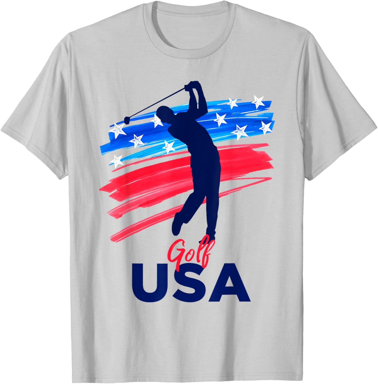 Golf USA Support the Team Shirt USA Golf Lover T-Shirt - T-Shirt | Ash