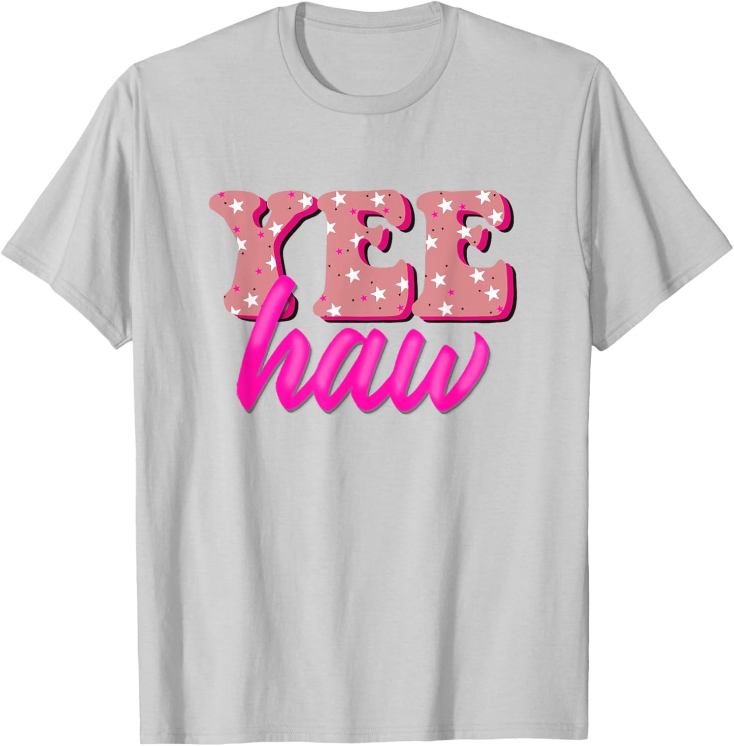 Retro Yee Haw Howdy Rodeo Western Country Southern Cowgirl T-Shirt - T-Shirt | Ash