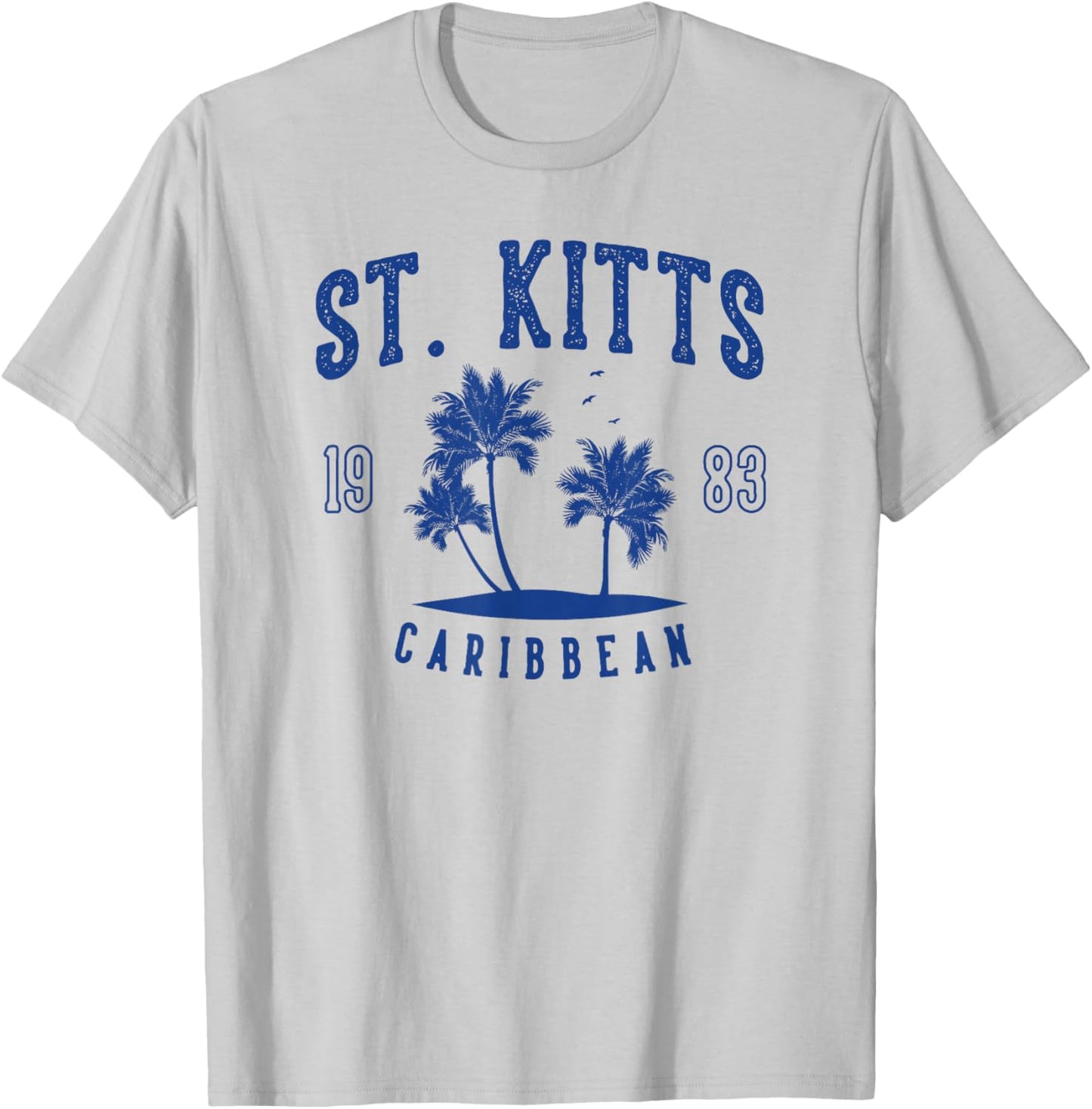 St. Kitts Caribbean T-Shirt - T-Shirt | Ash
