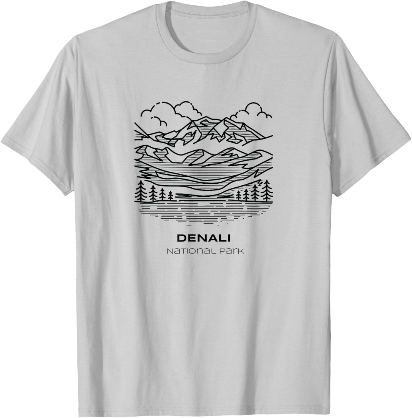 Vintage Denali National Park Hike T-Shirt - T-Shirt | Ash