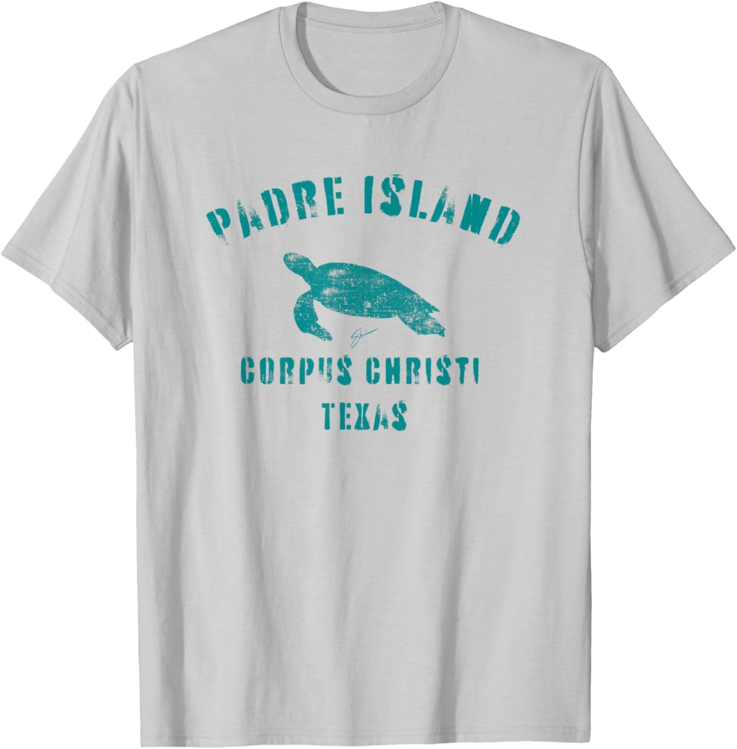 Padre Island Corpus Christi (Distressed) T-Shirt - T-Shirt | Ash