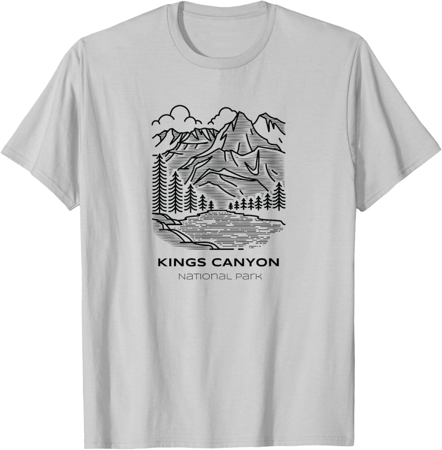Vintage Kings Canyon National Park Hike T-Shirt - T-Shirt | Ash