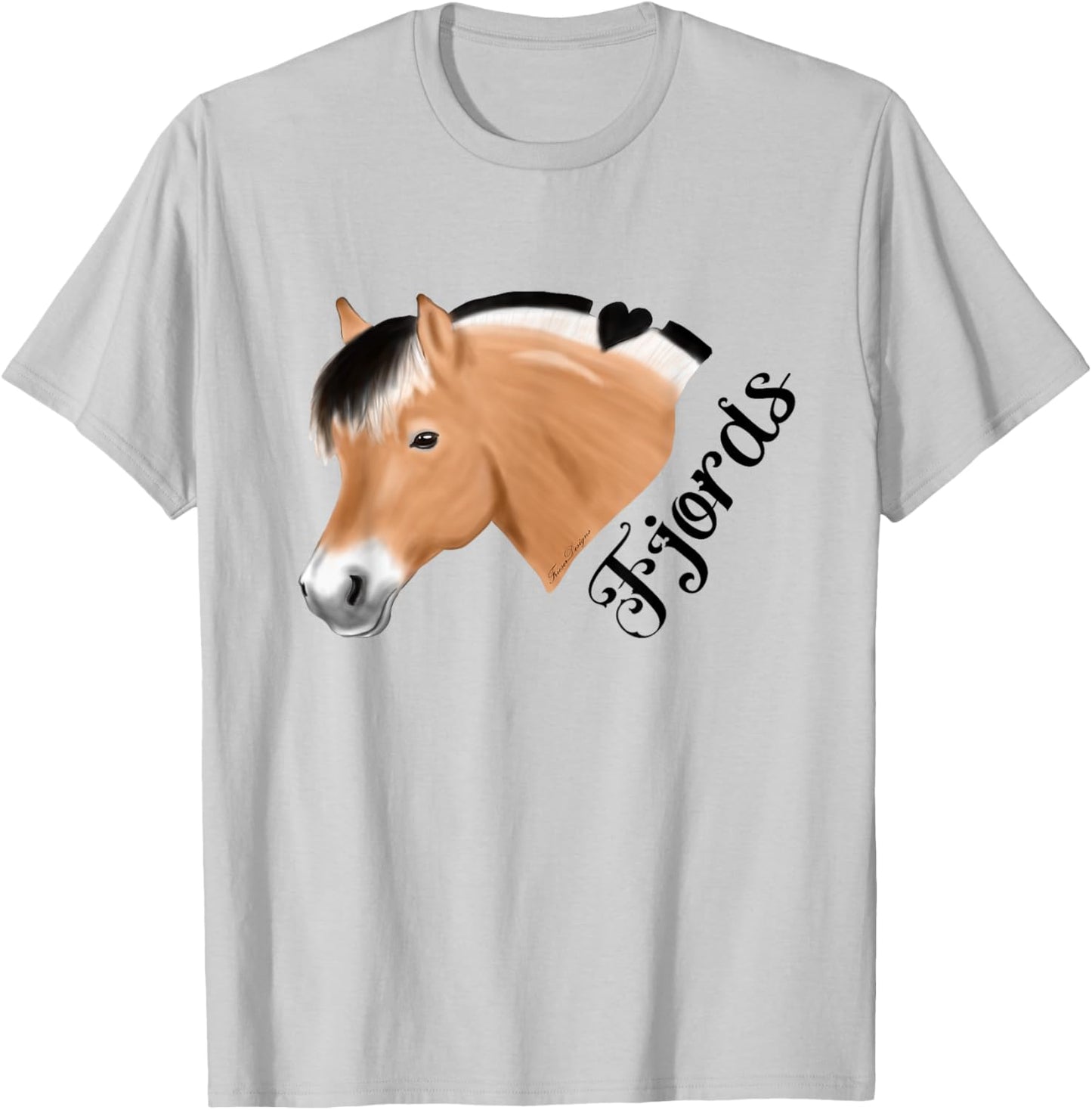 Norwegian Fjord Horse for Fjords rider T-Shirt - T-Shirt | Ash