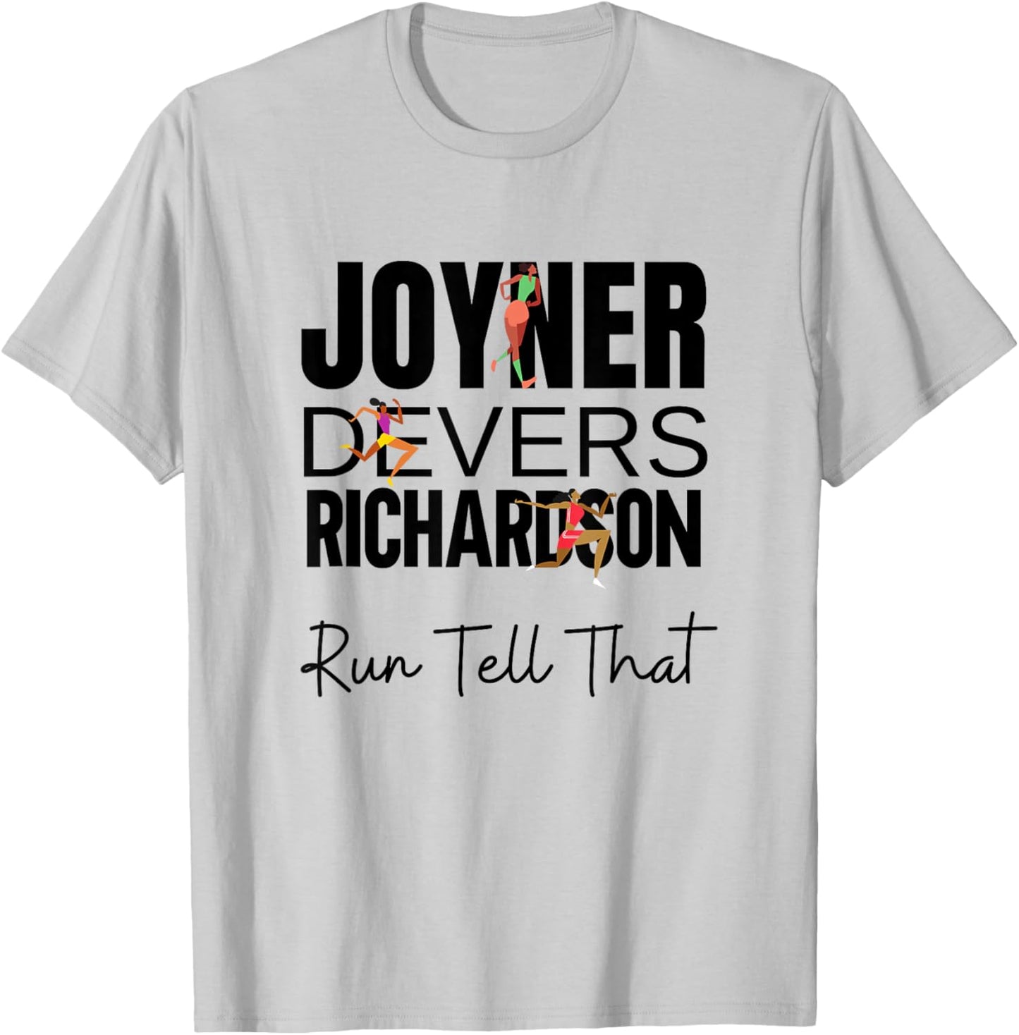 Sha'Carri, Run Tell That, Track and Field Running T-Shirt - T-Shirt | Ash