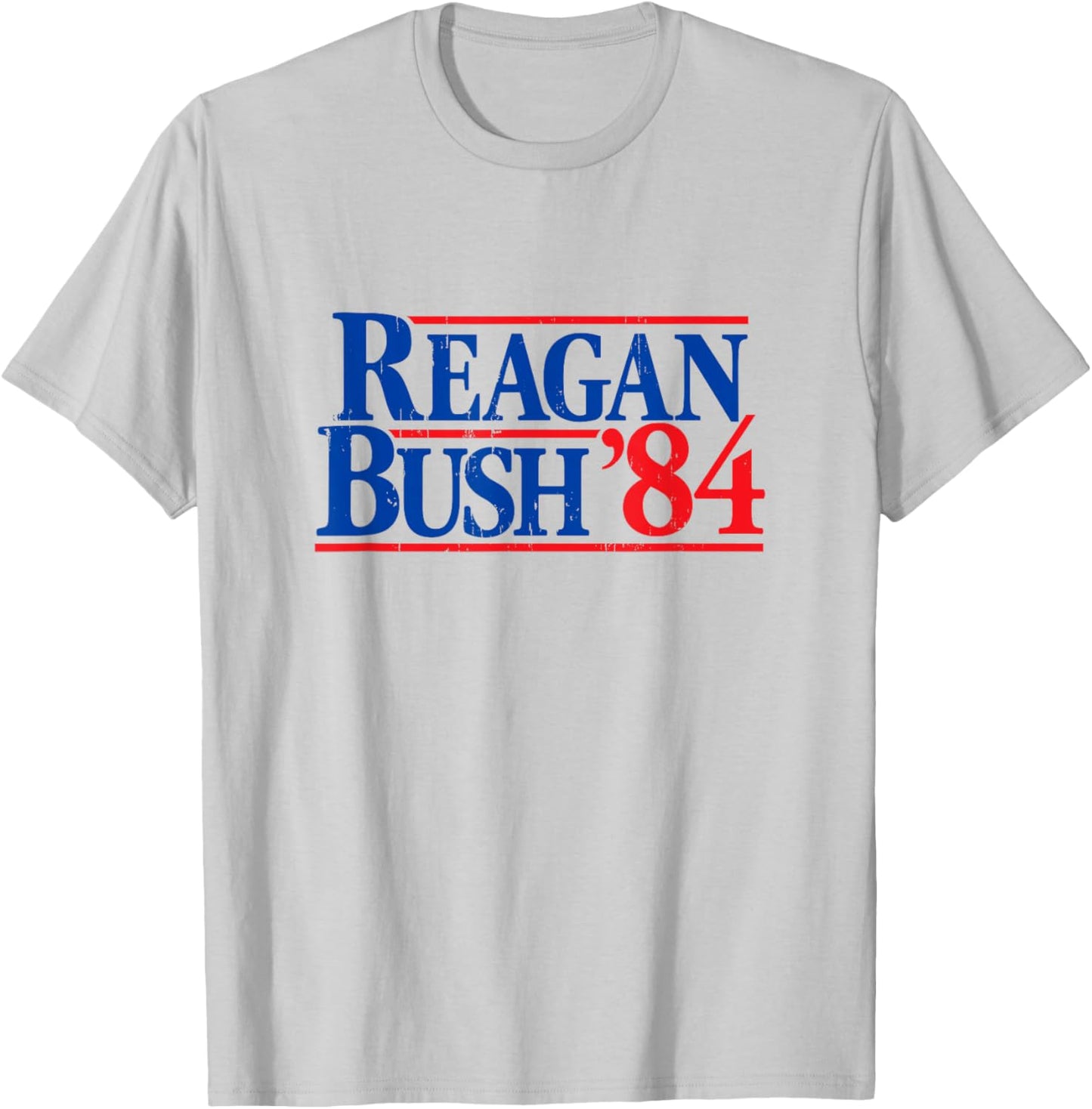 Reagan Bush '84 Vintage Republican T-Shirt - T-Shirt | Ash