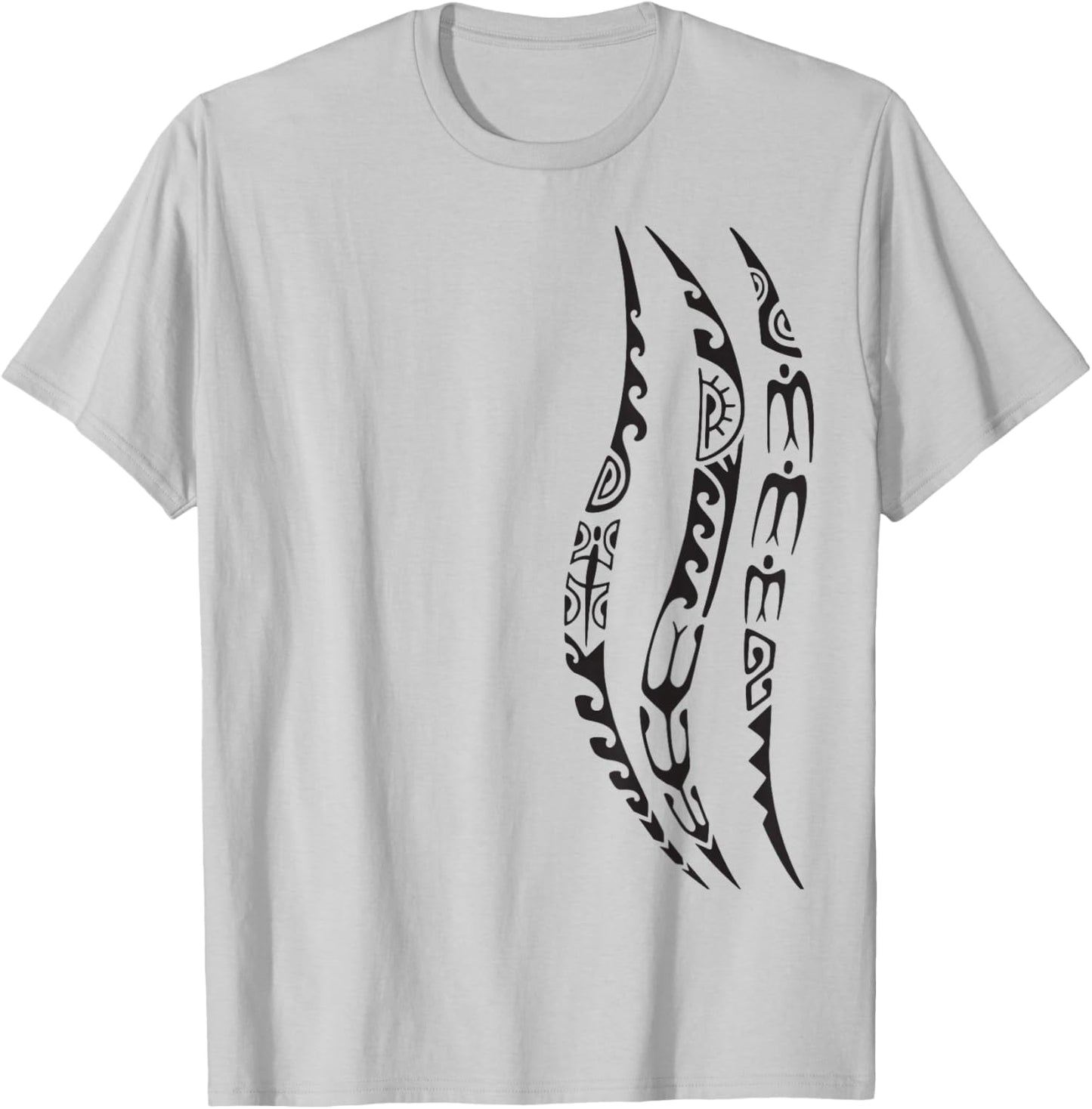 Symbol Haka Culture Maori Tribal Pattern New Zealand T-Shirt - T-Shirt | Ash
