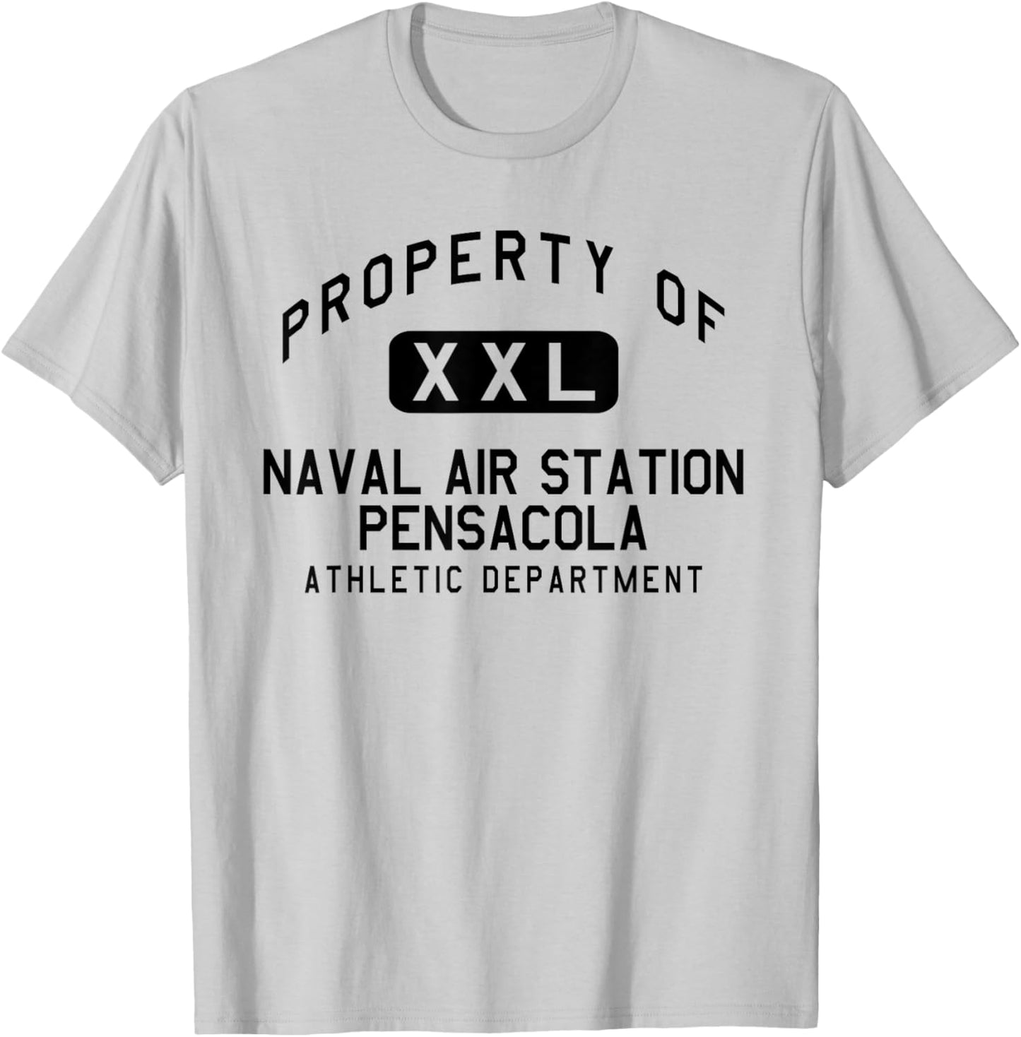 Property of Naval Air Station Pensacola Athletic Department T-Shirt - T-Shirt | Ash