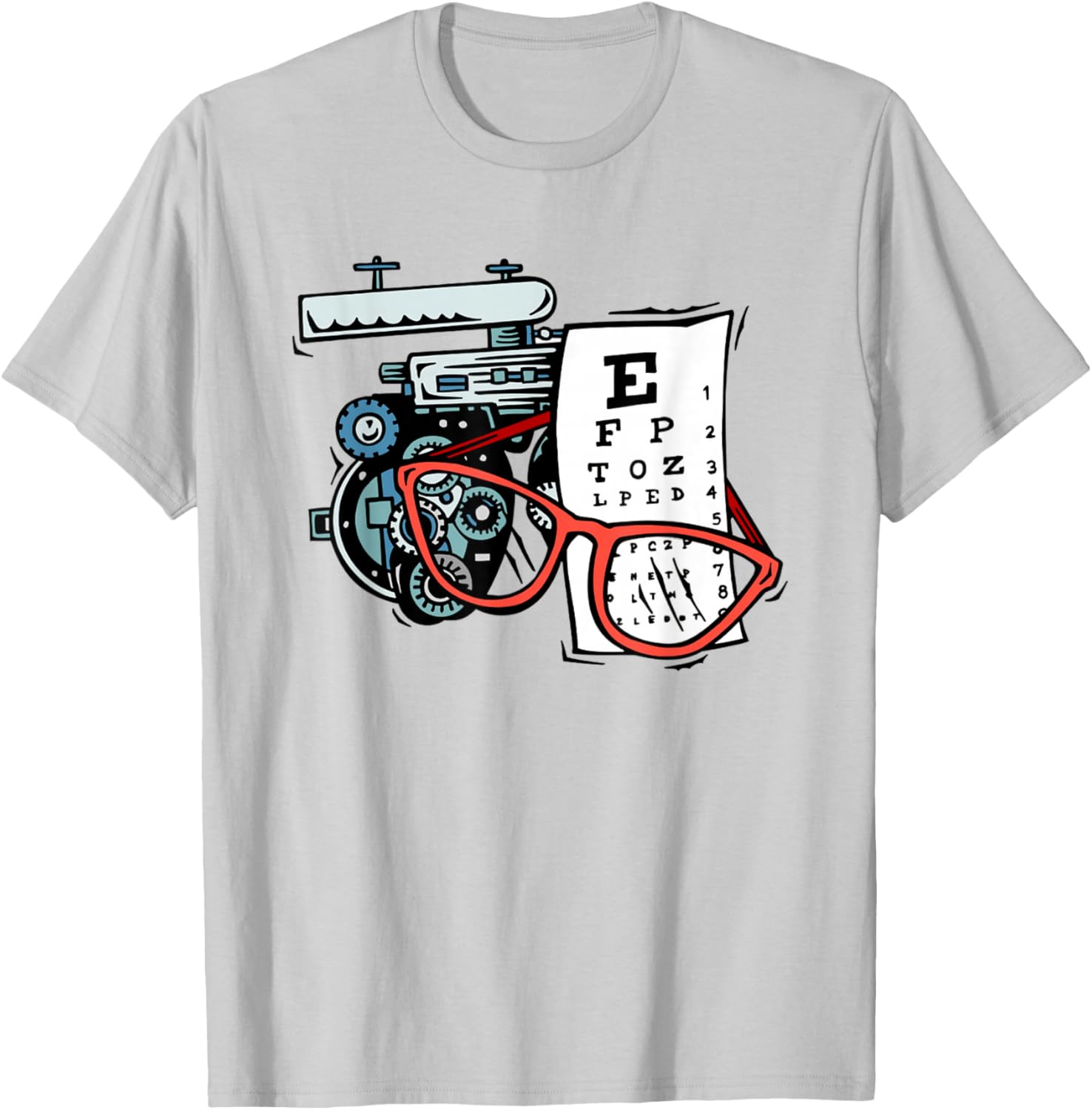 XQx2 Optometry Cool Ophthalmology Ophthalmologist Life T-Shirt - T-Shirt | Ash
