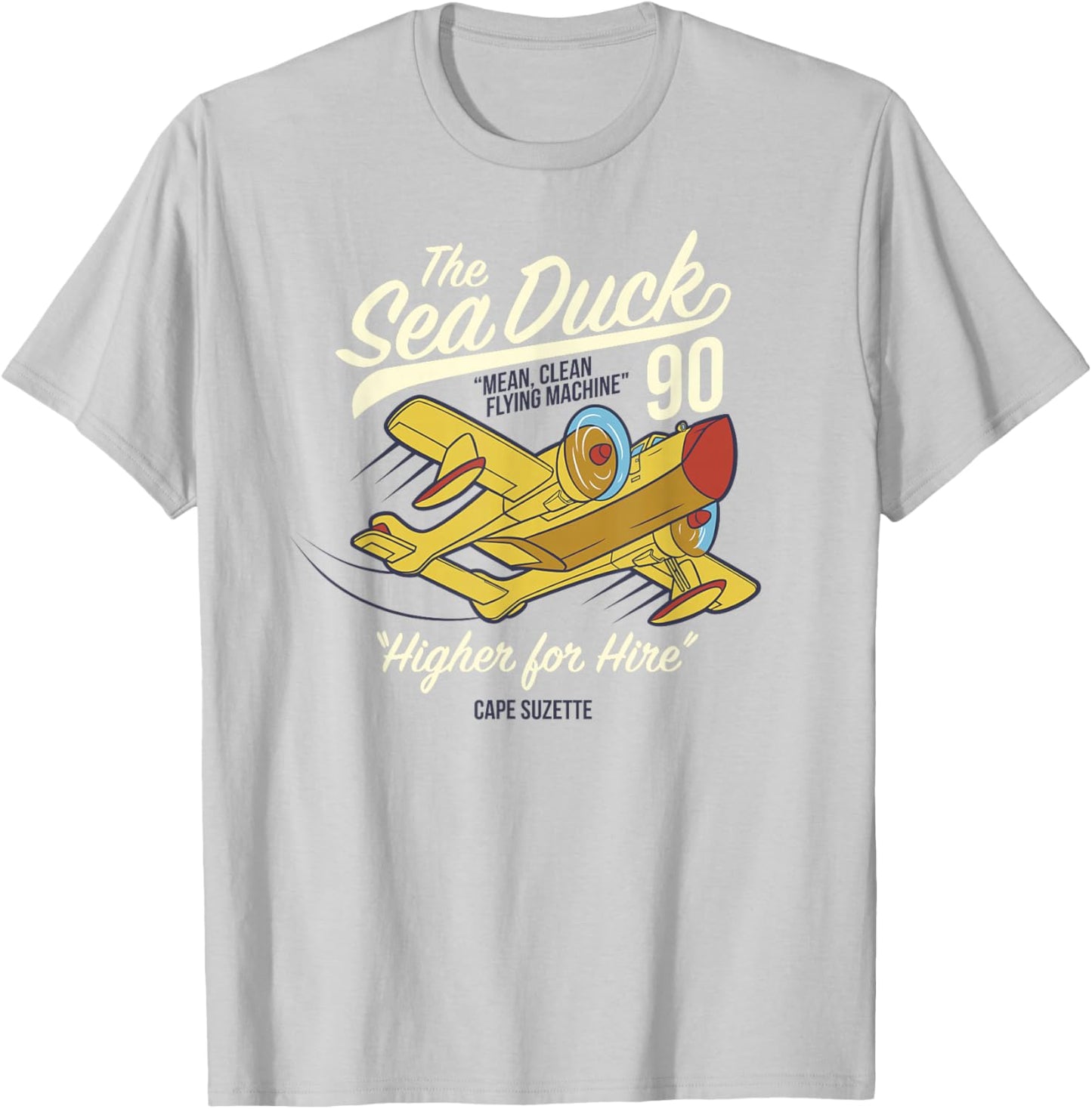 Talespin - Sea Duck Higher for Hire Cape Suzette T-Shirt - T-Shirt | Ash