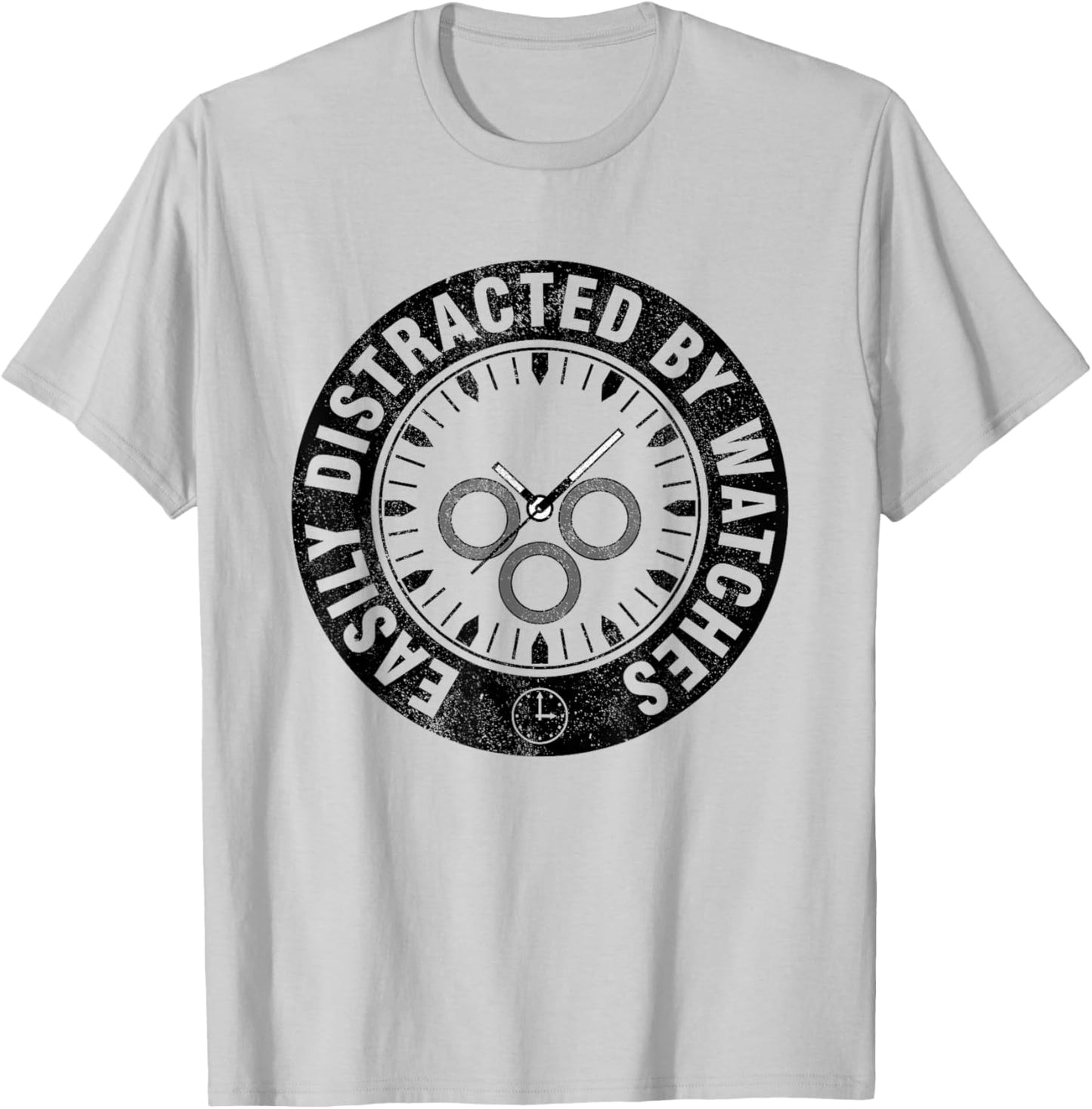 Watch Collector Gifts Watch Lover Horologist - Men's Grey Classic Fit Short Sleeve - Small T-Shirt - T-Shirt | Ash