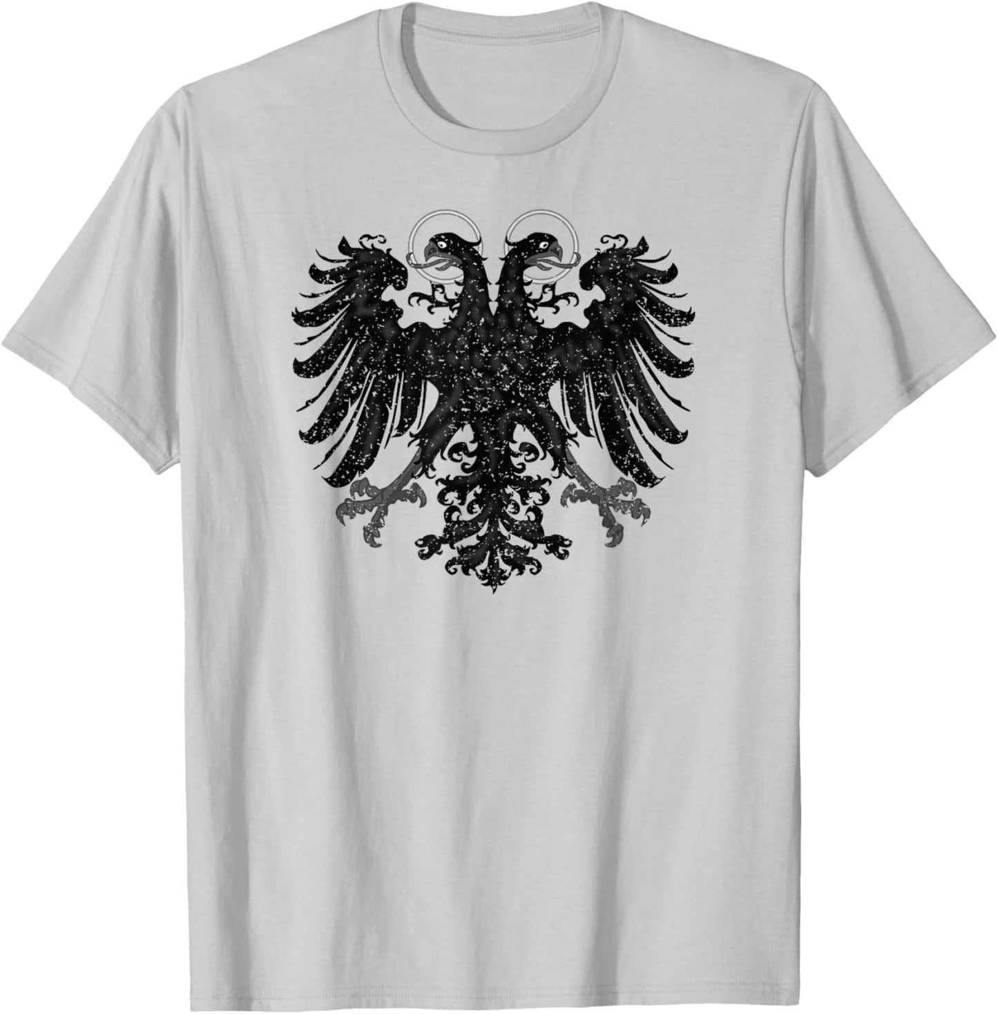 Holy Roman Empire Banner Flag Double Headed Eagle T-Shirt - T-Shirt | Ash