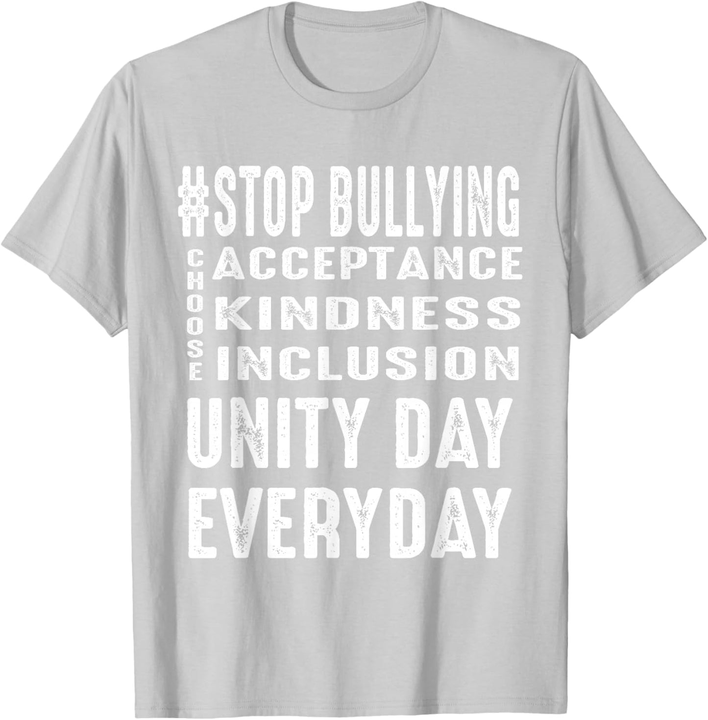 Unity Day Everyday Stop Bullying prevention We Wear Orange T-Shirt - T-Shirt | Ash