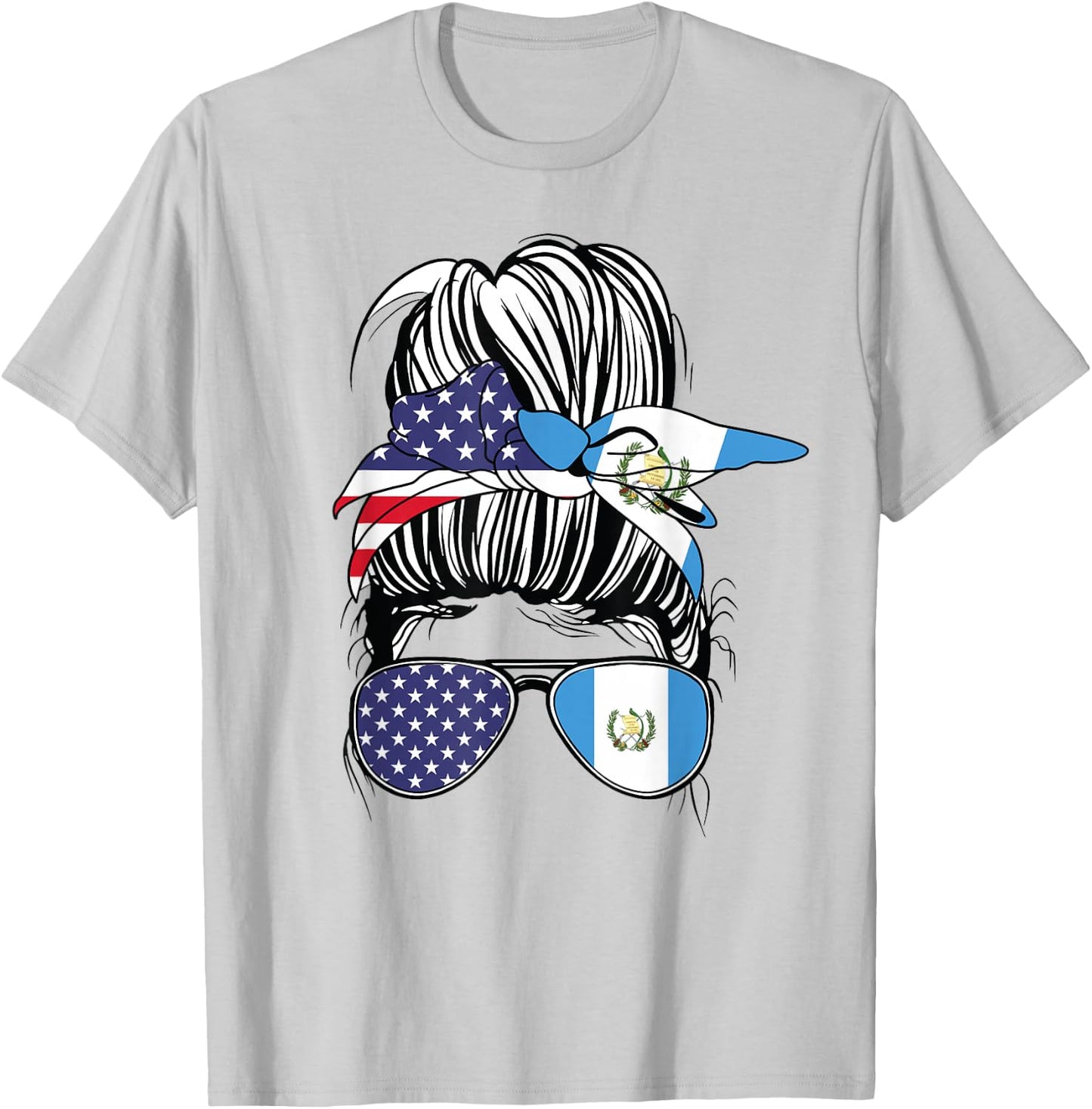Guatemalan American Heritage Women USA Girl Guatemala T-Shirt - T-Shirt | Ash
