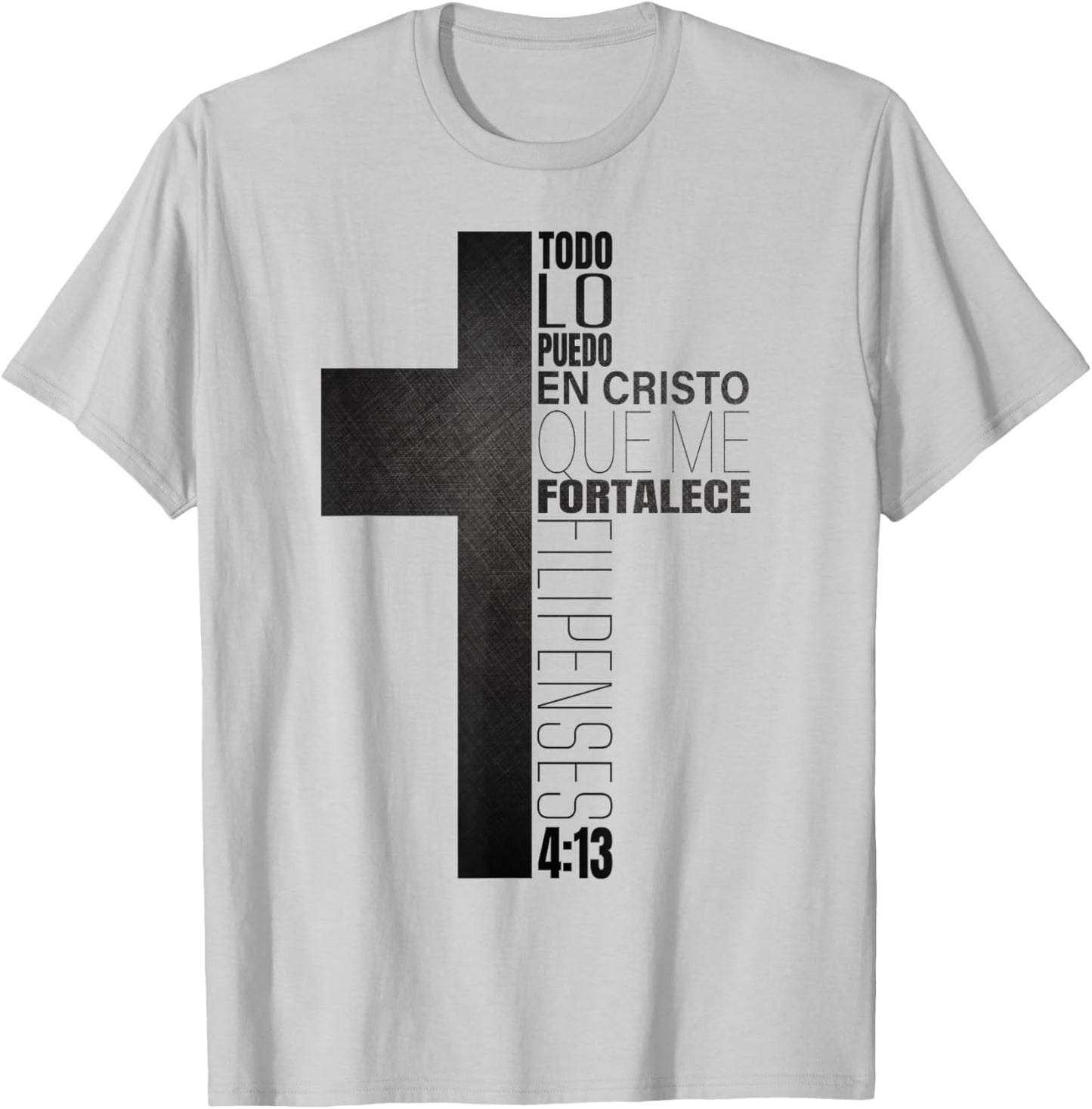 Filipenses 4 13 Regalos Cristianos Hombres Christian Spanish T-Shirt - T-Shirt | Ash