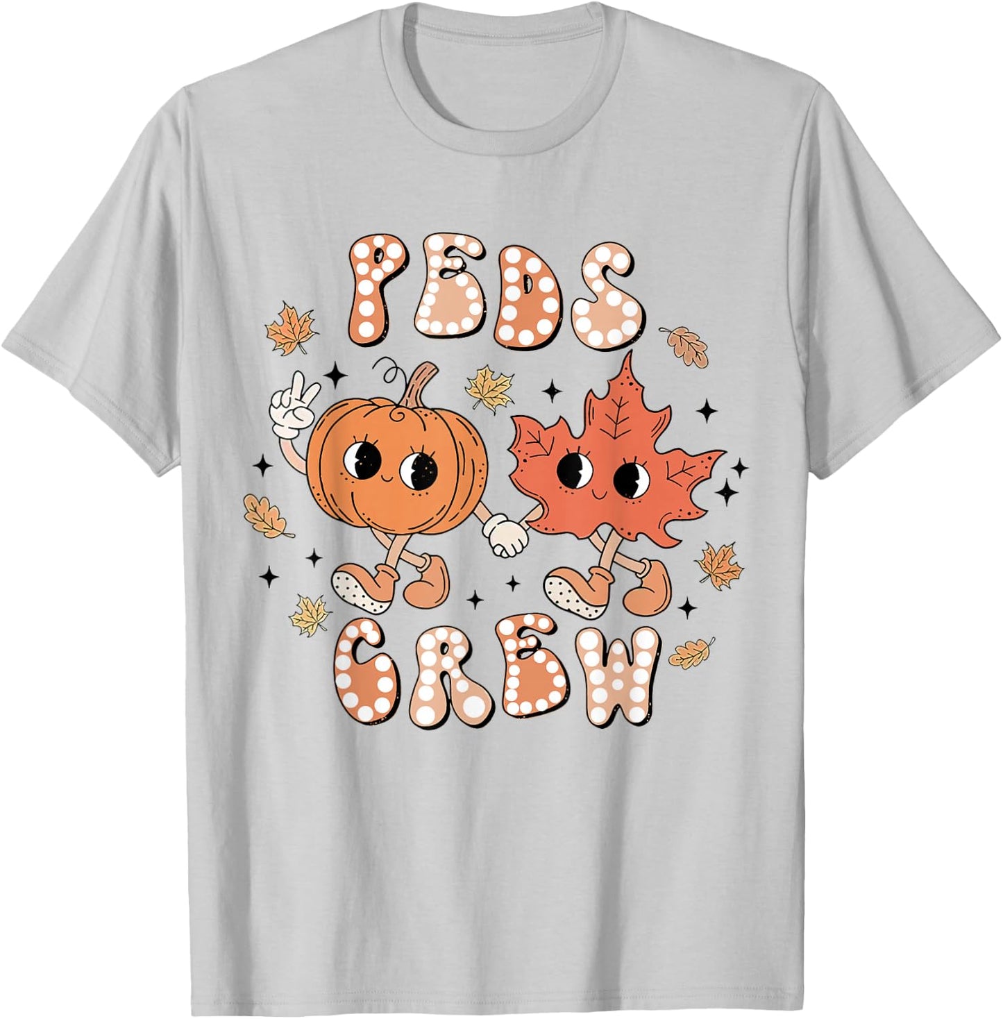 PEDS Crew Fall, Pediatric Fall Nurse, Nurse Medical T-Shirt - T-Shirt | Ash