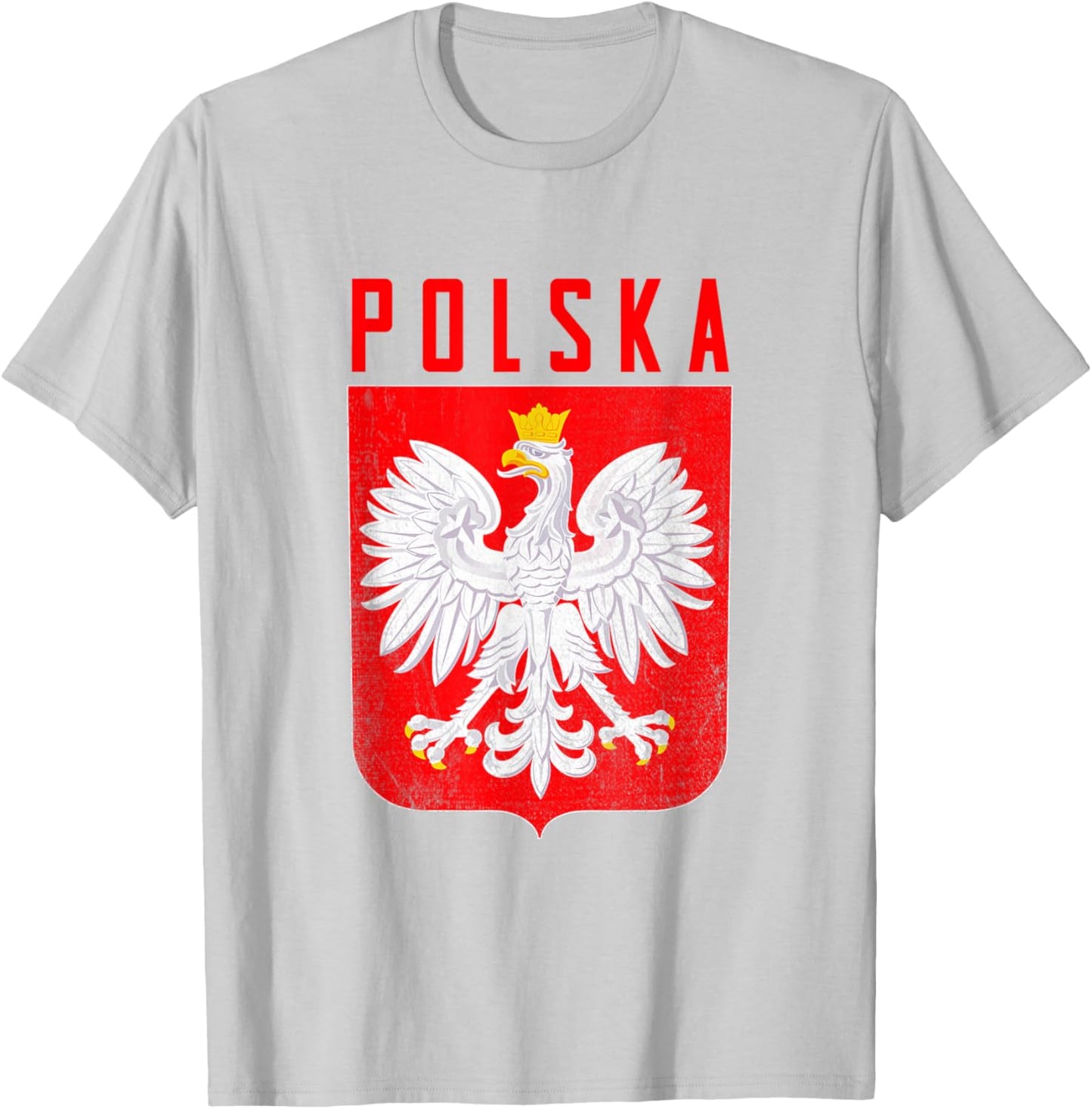 Polska Eagle Emblem Poland Flag Polish Culture Pierogi Gift T-Shirt - T-Shirt | Ash