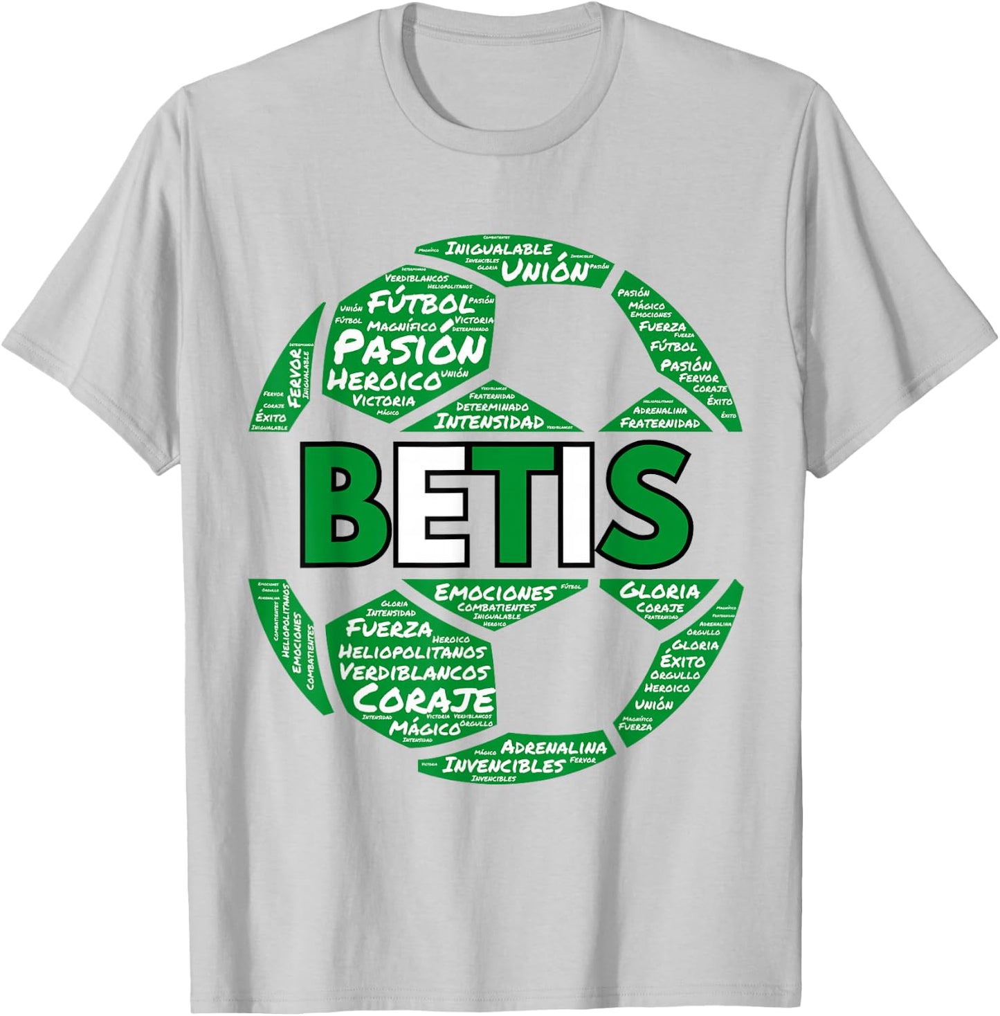 Betis Regalo Aficionado Al Fútbol Verdiblancos T-Shirt - T-Shirt | Ash