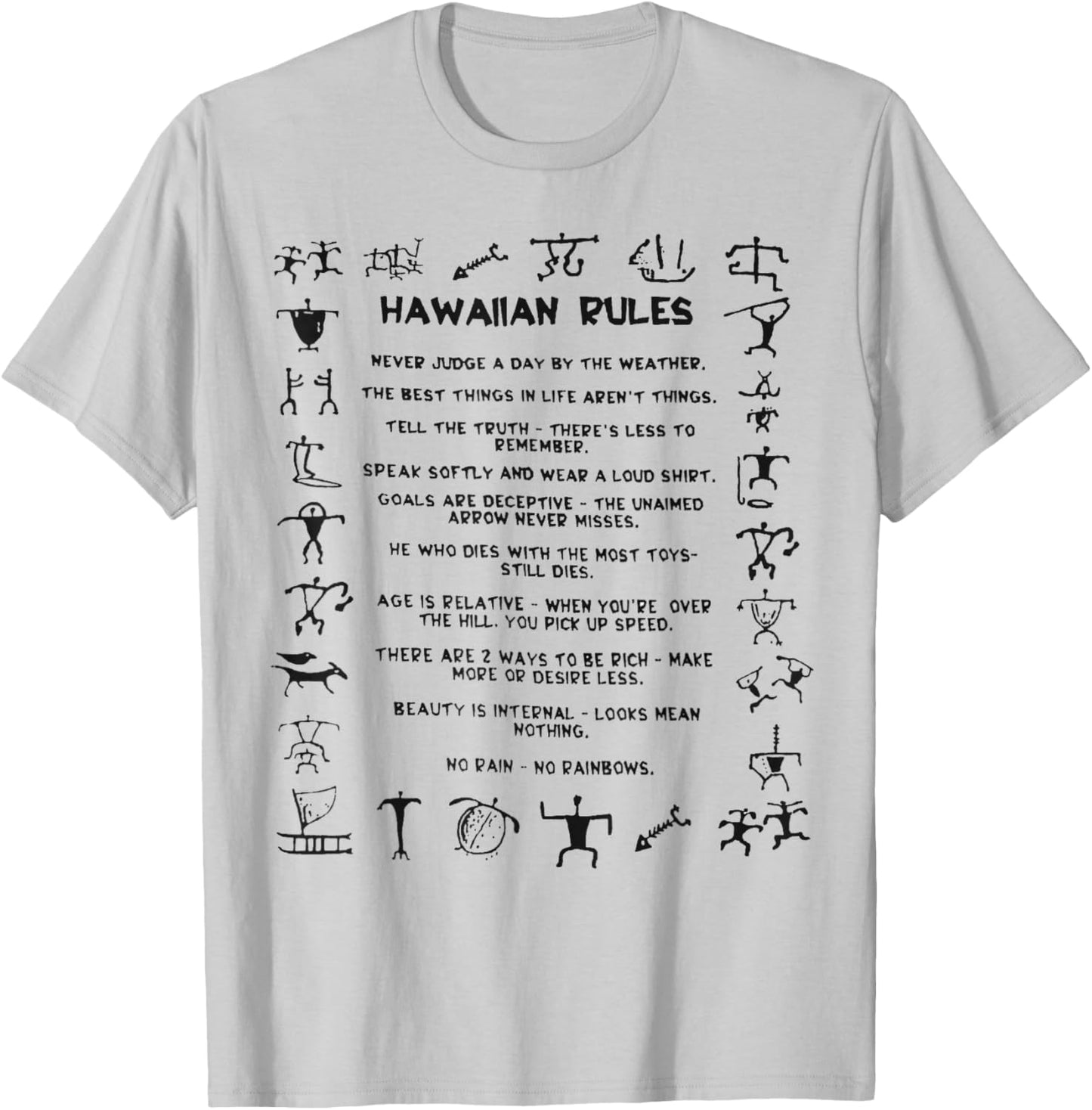 Hawaiian Rules T-Shirt - T-Shirt | Ash