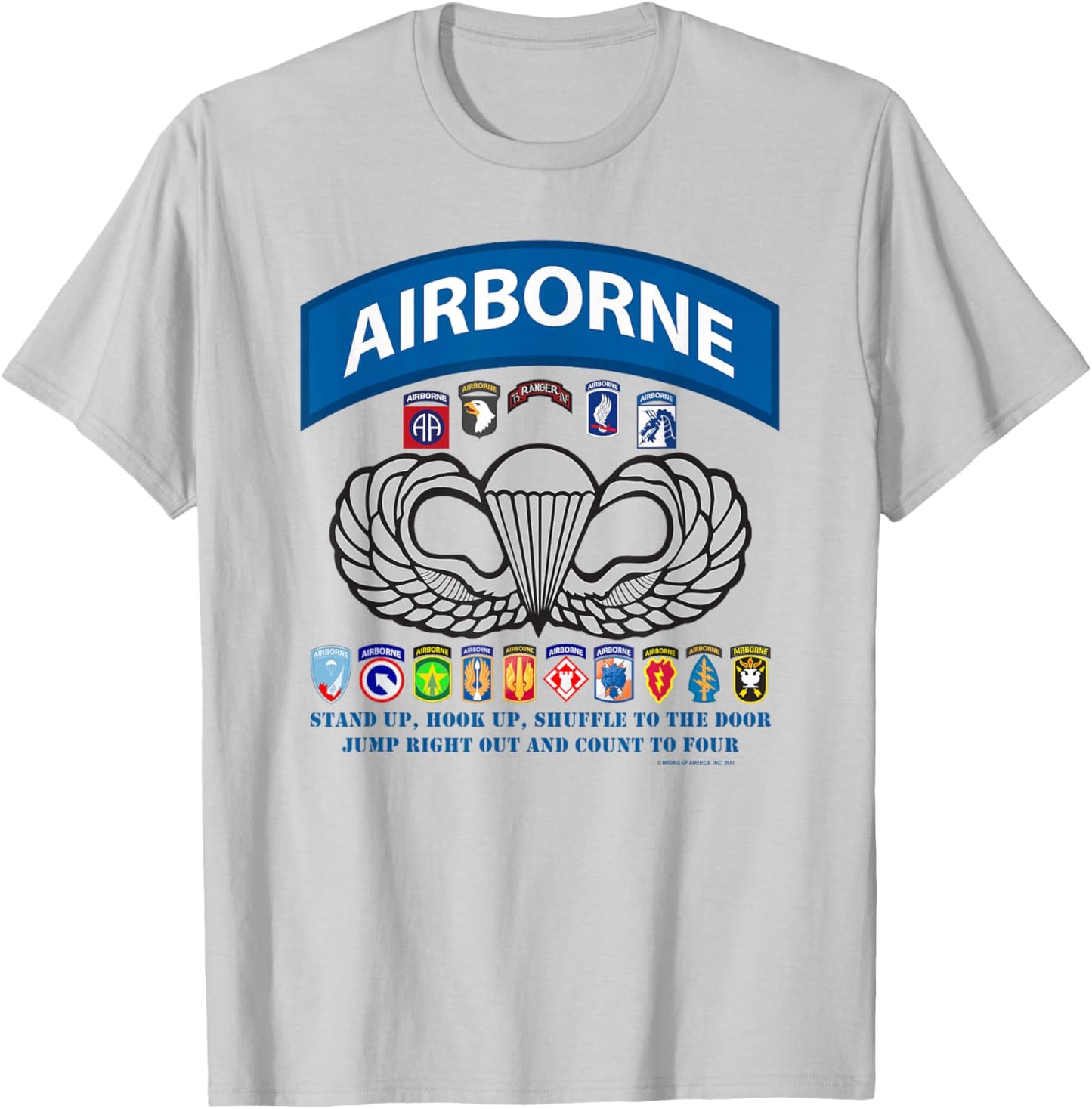 Airborne T-Shirt - T-Shirt | Ash