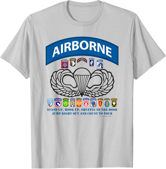 Airborne T-Shirt - T-Shirt | Ash